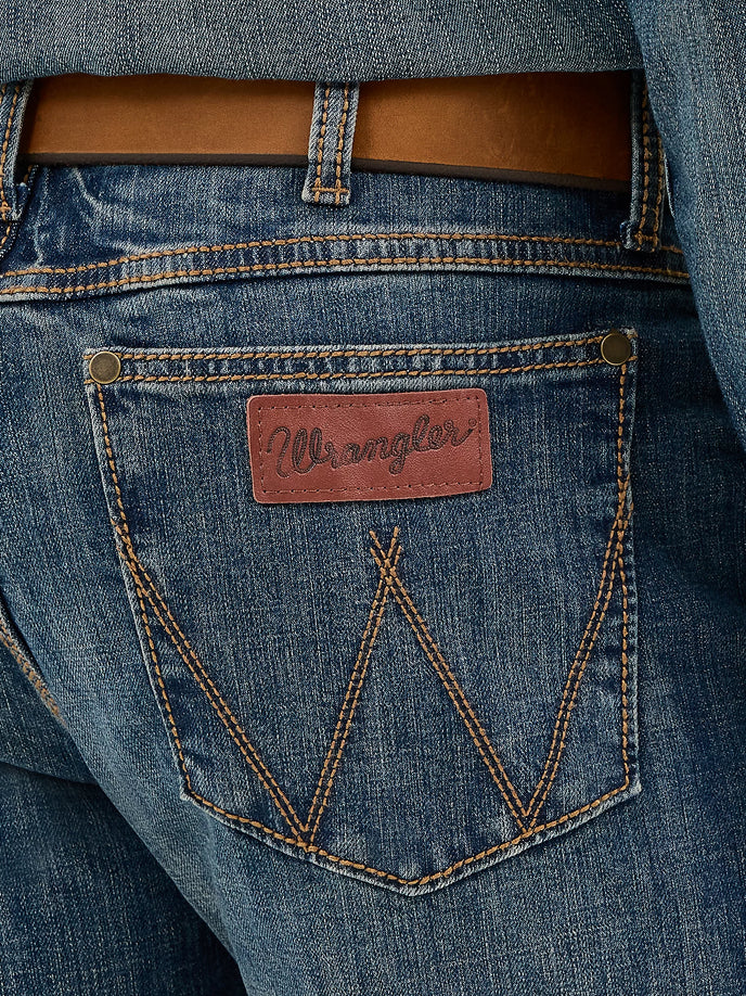 Wrangler Mens Retro Slim Straight Jeans -Bozeman
