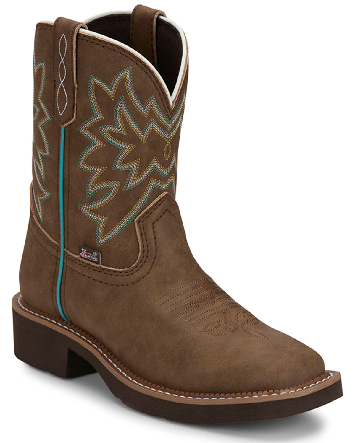 Justin Womens Low Shaft Sunny Chocolate Cowhide Boot GY9542