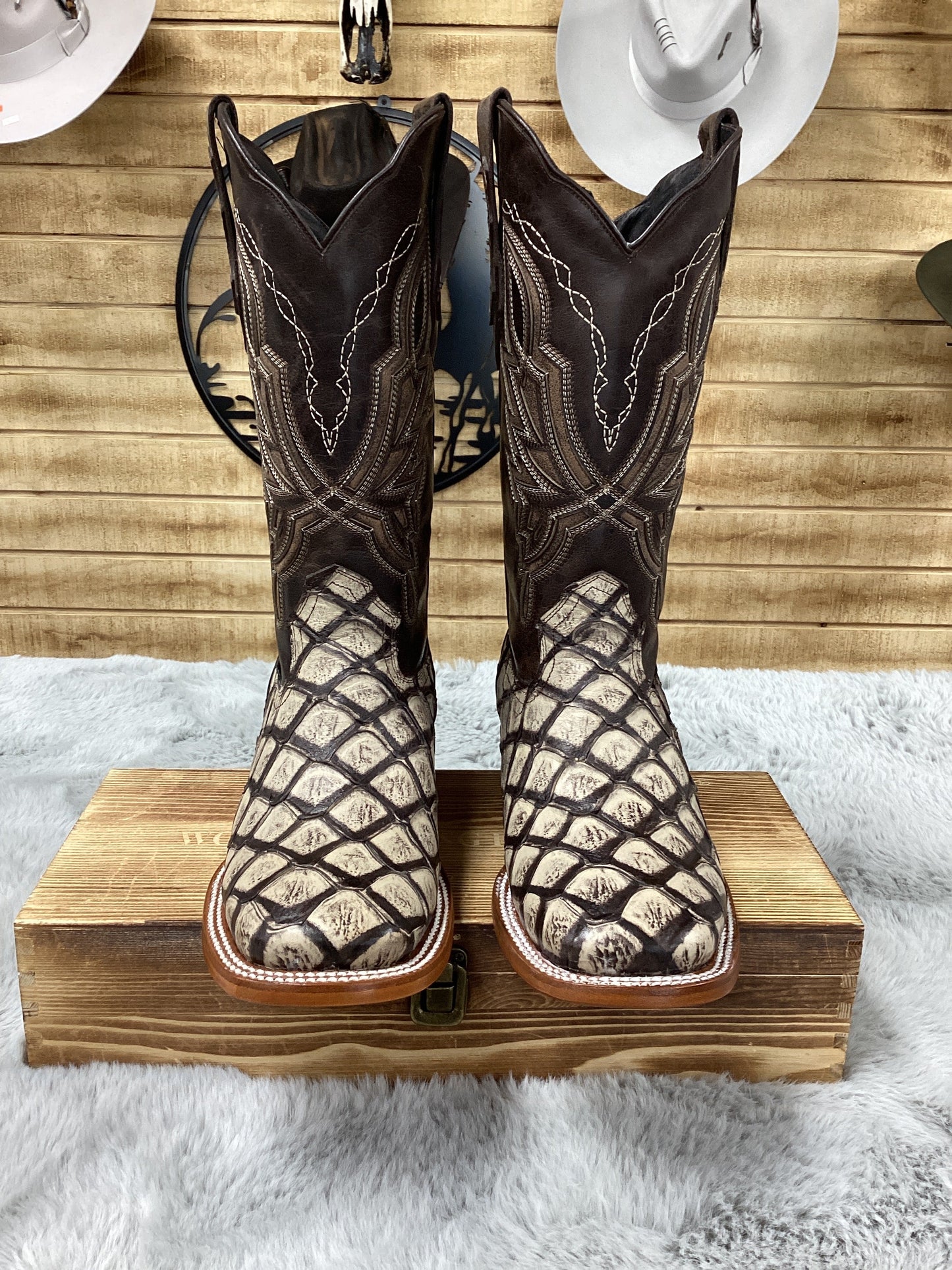 Denver Mens Boot Western Safari - Natural