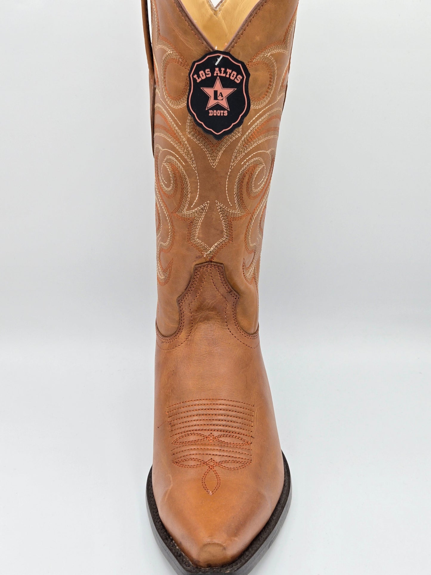 Los Altos Mens Leather Snip Toe Boot