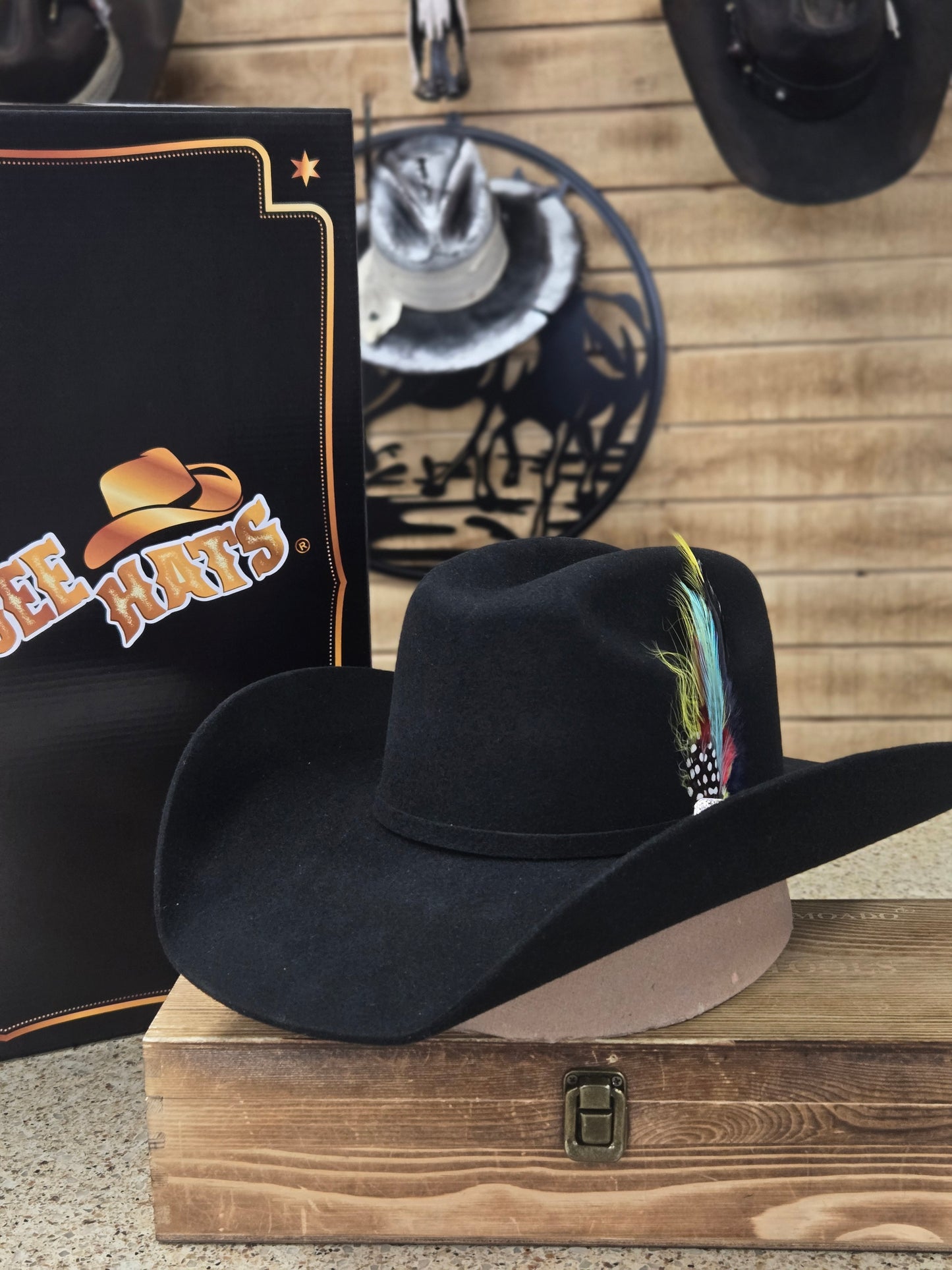 Tennessee Hats 100x Maverick Wool Felt Hat - Blak