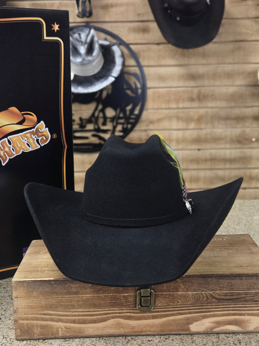 Tennessee Hats 100x Maverick Wool Felt Hat - Blak