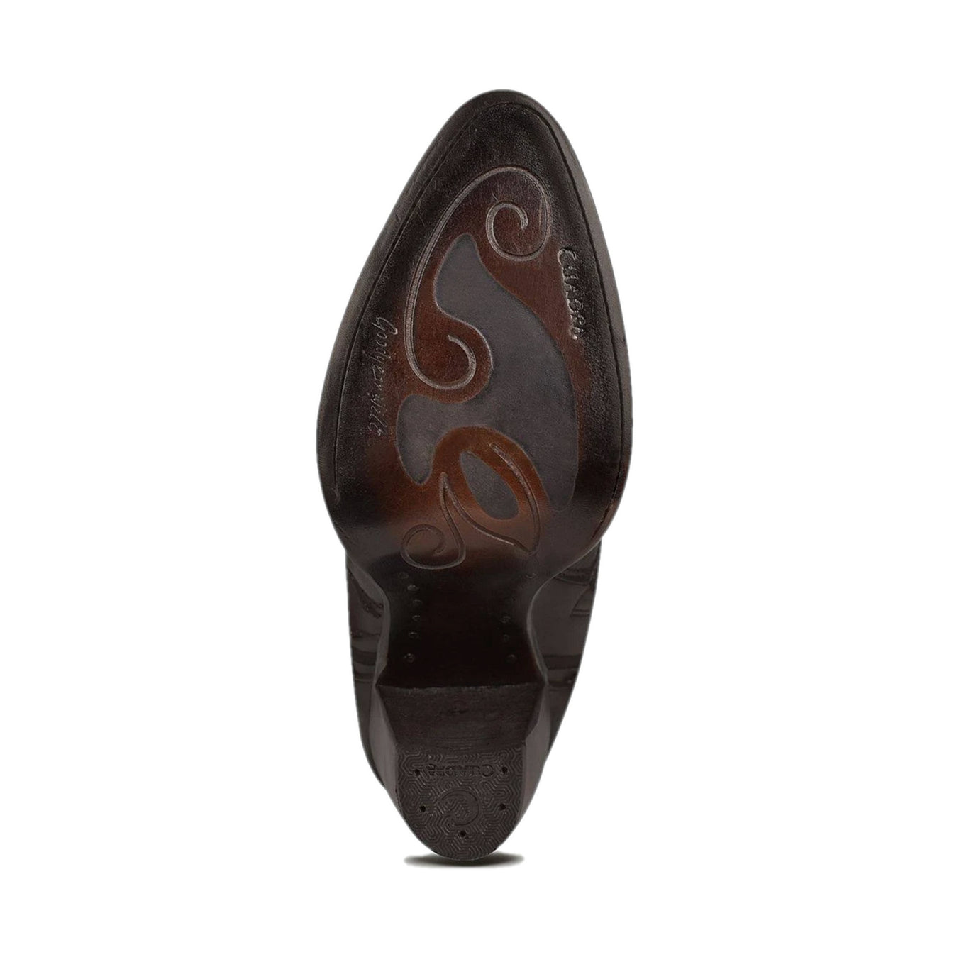 Cuadra Womens Embroidered High Knee Boot - Damasco Chocolate