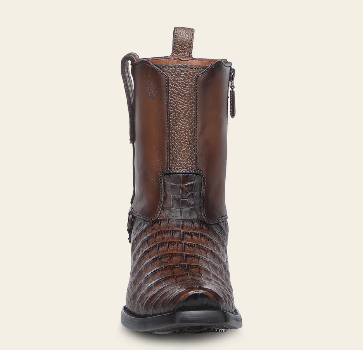 Cuadra Mens Urban Caiman Ankle Boot - Honey