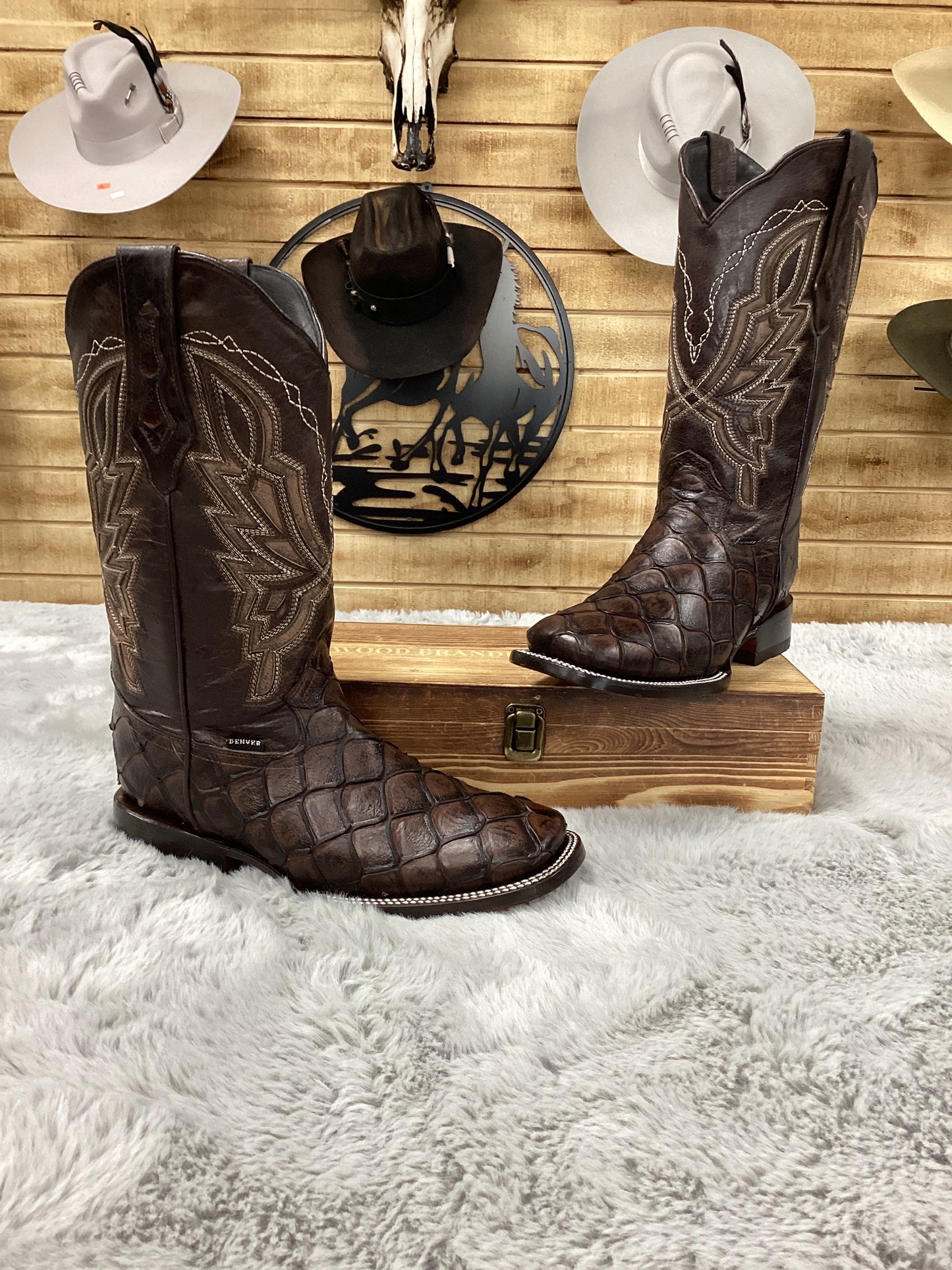 Denver Mens Boot Western Safari - Brown