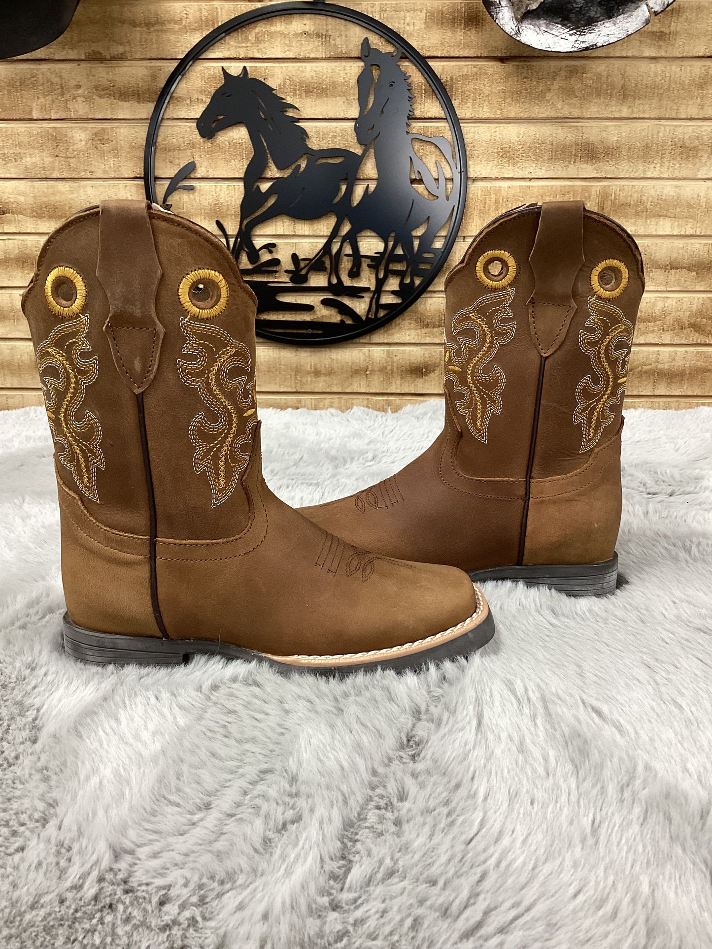 Black Stone Kids Boot Crazy Denver West (Tan) DV200