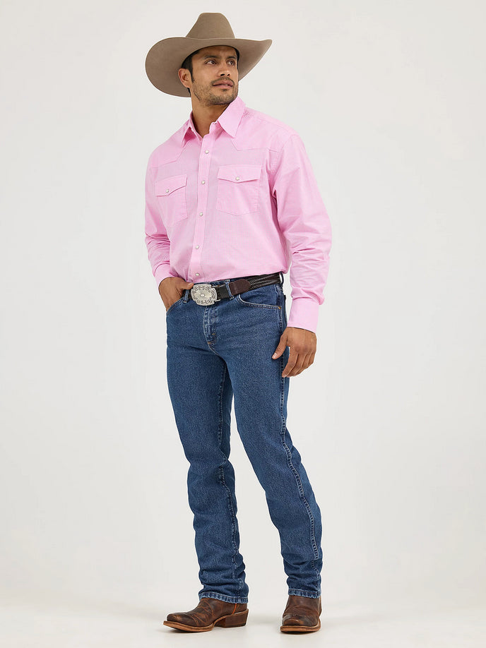 Wrangler Mens Premium Performance Cowboy Cut Slim Fit Jean -Dark Stone
