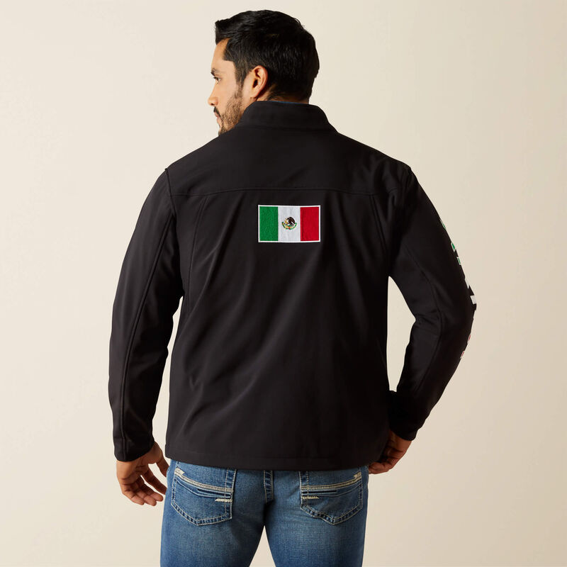 Ariat Mens New Team Softshell Mexico Flag Jacket