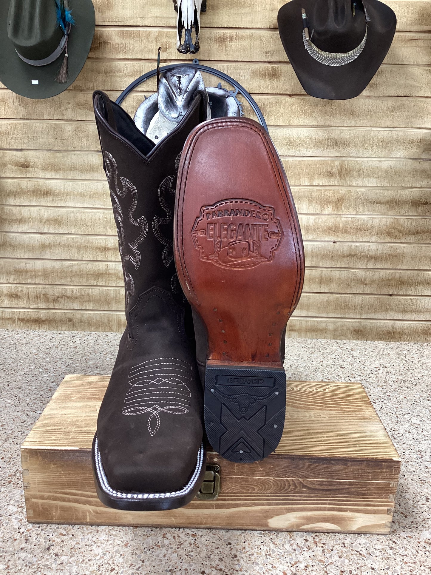 Denver Mens Alfa Nobuck Leather Boot -Brown