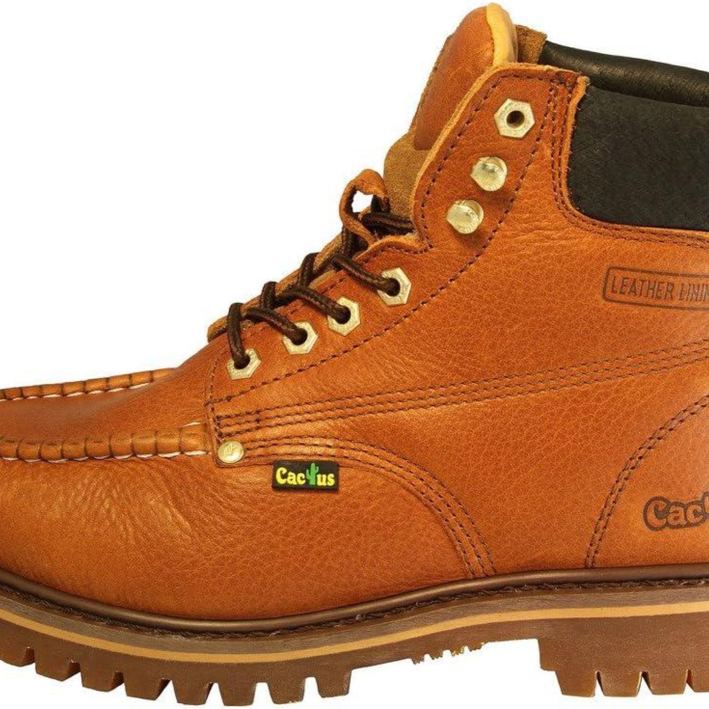 Cactus MenS Moc Toe Work Boot (Light Brown) 625M