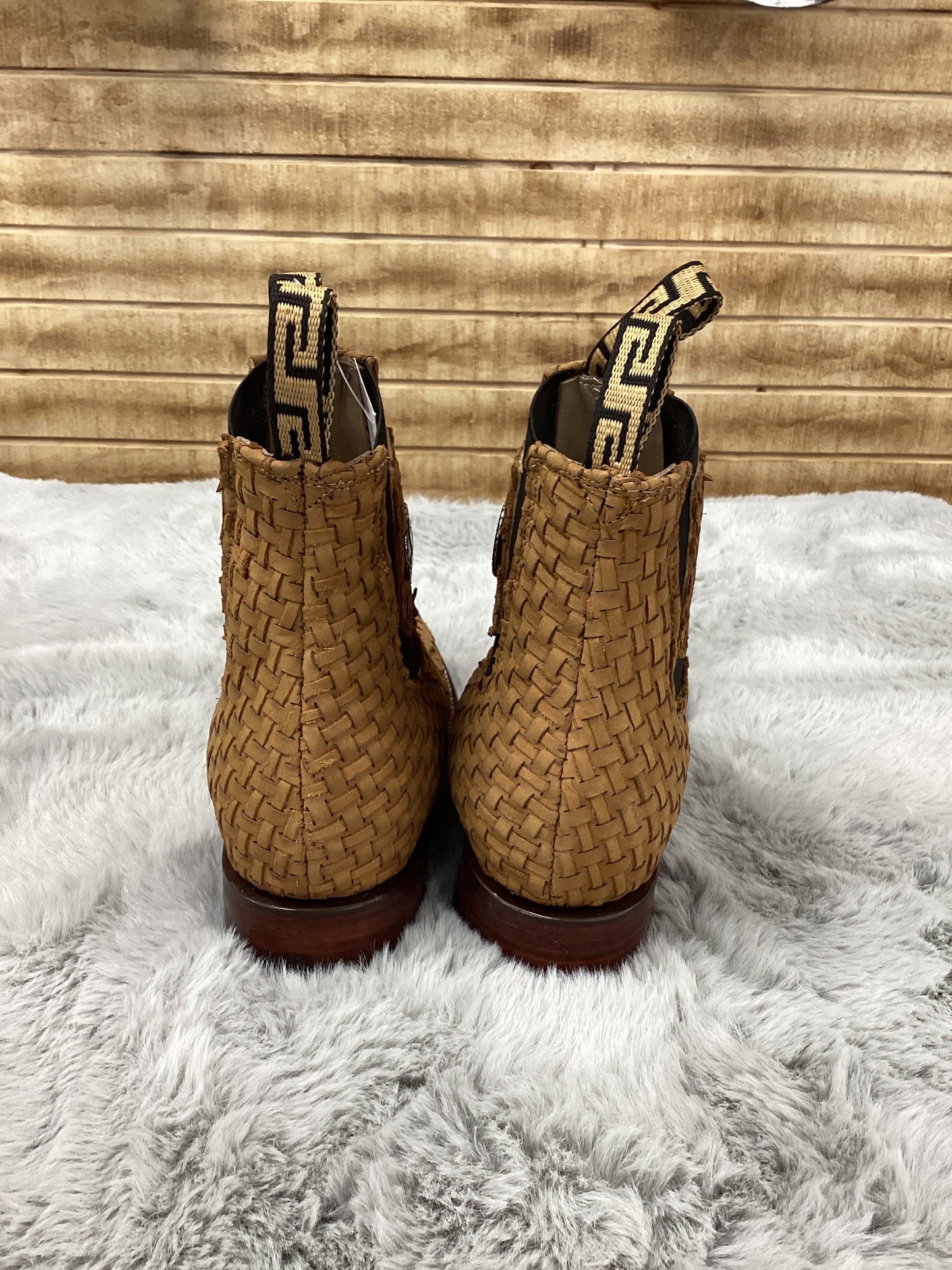 Diegos Boots Mens Ankle Boot Woven (Honey)