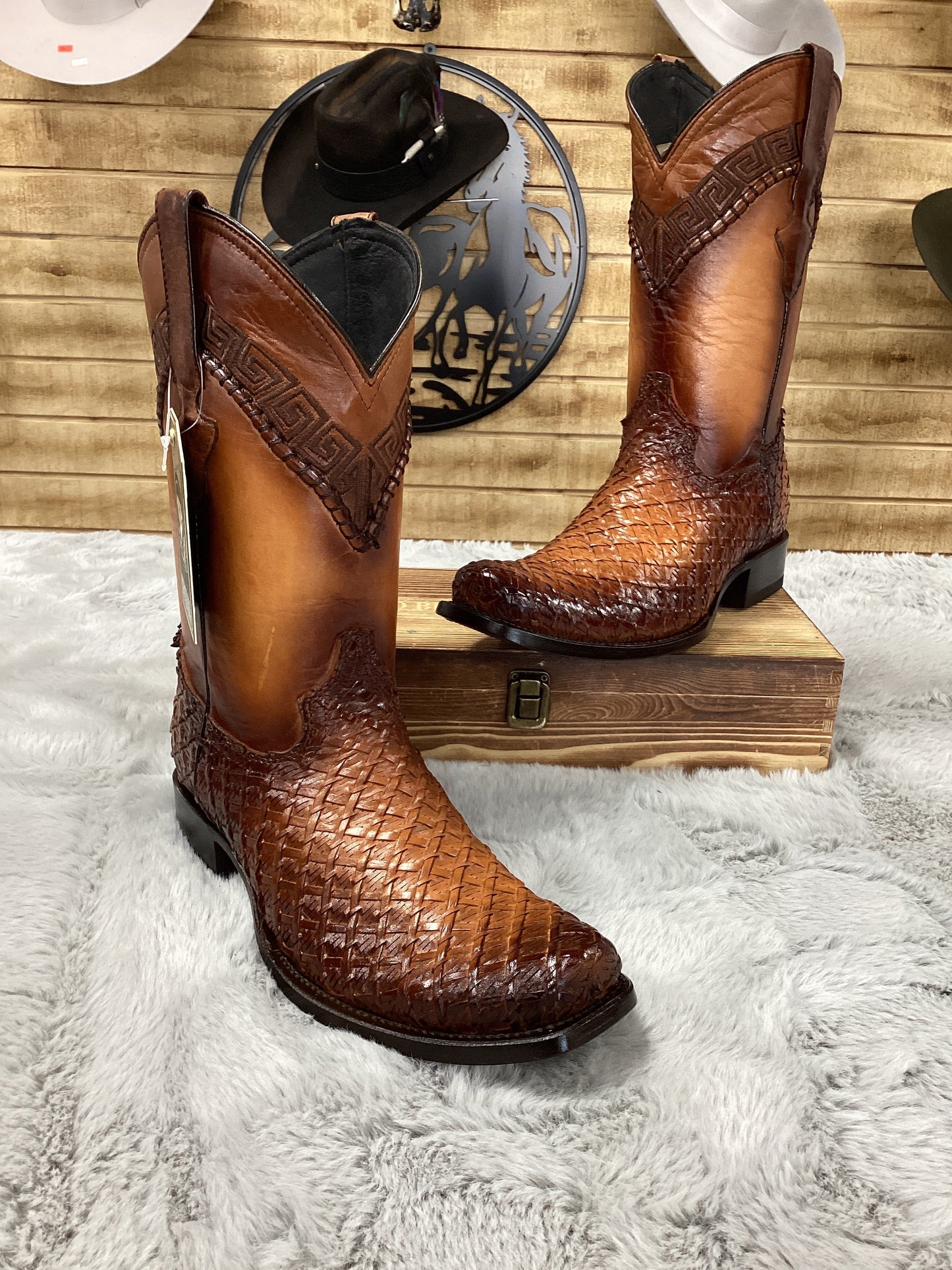 White Diamond Mens Boot Hudson Cafe Chocó-Brown