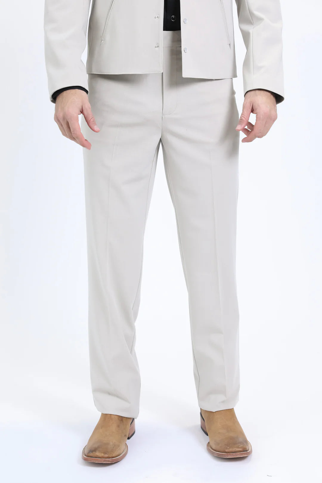 Platini Mens Western Sport Suit Set - White