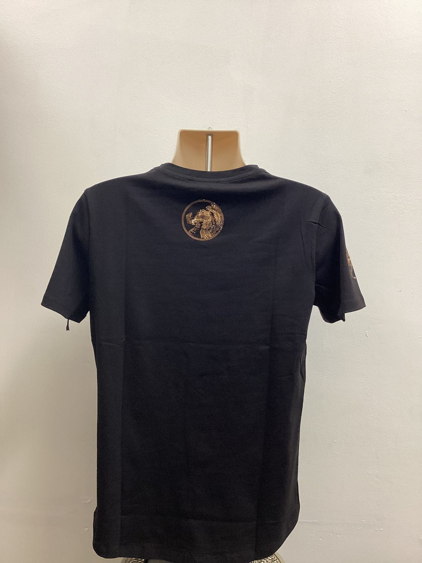 Mens Mexico Emblem Rhinestone Slim Fit TShirt