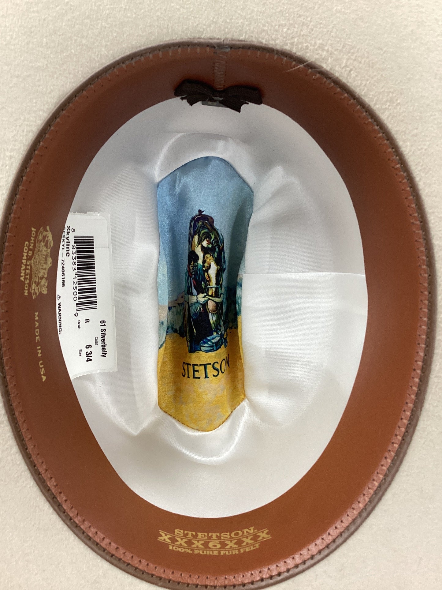 Stetson 6x Skyline Felt Hat -Silver Belly