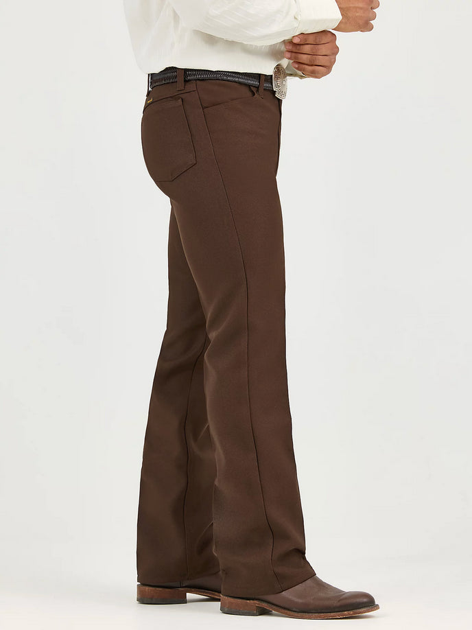 Wrangler Mens Wrancher Dress Jean with Stretch -Brown