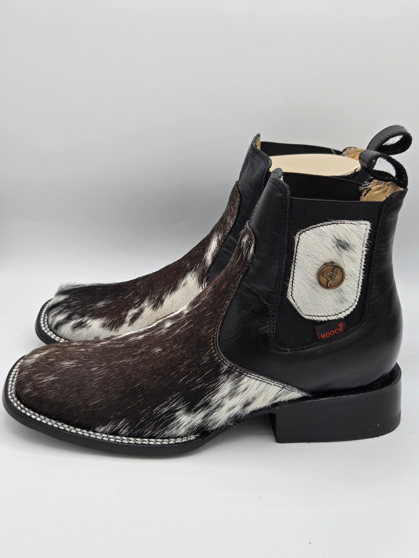 Hooch Mens Cowhide Ankle Boots