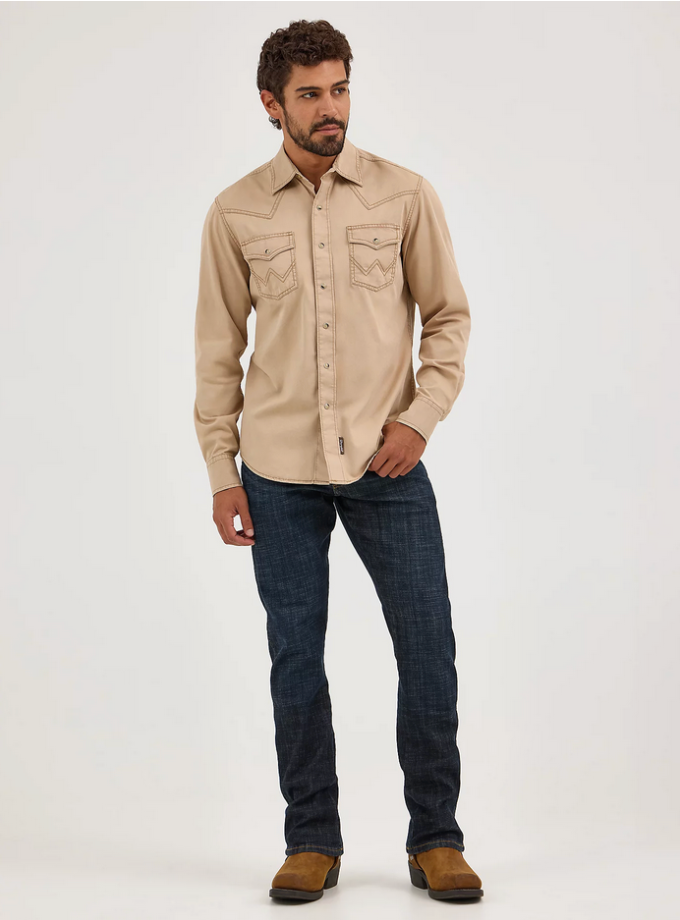 Wrangler Mens Retro Slim Fit Bootcut Jean - Dax