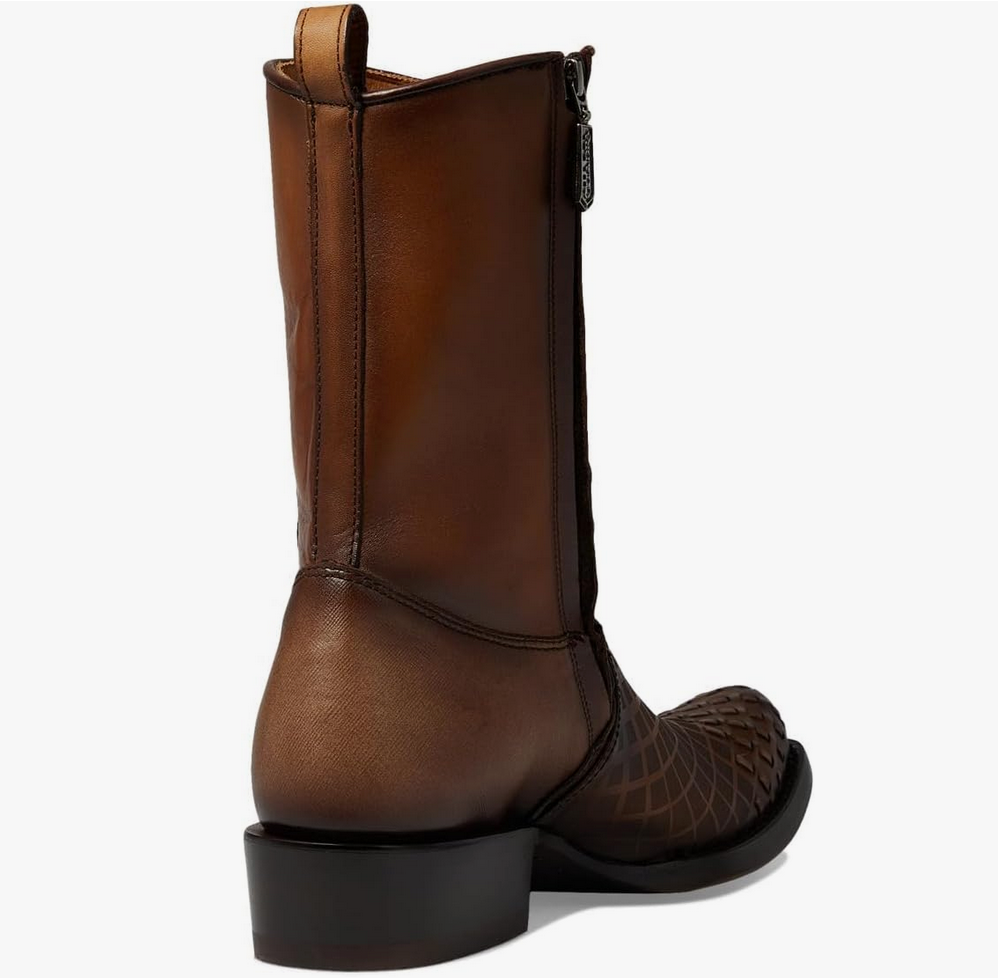 Cuadra Mens Woven and Lasers Low Shaft Boot - Maple