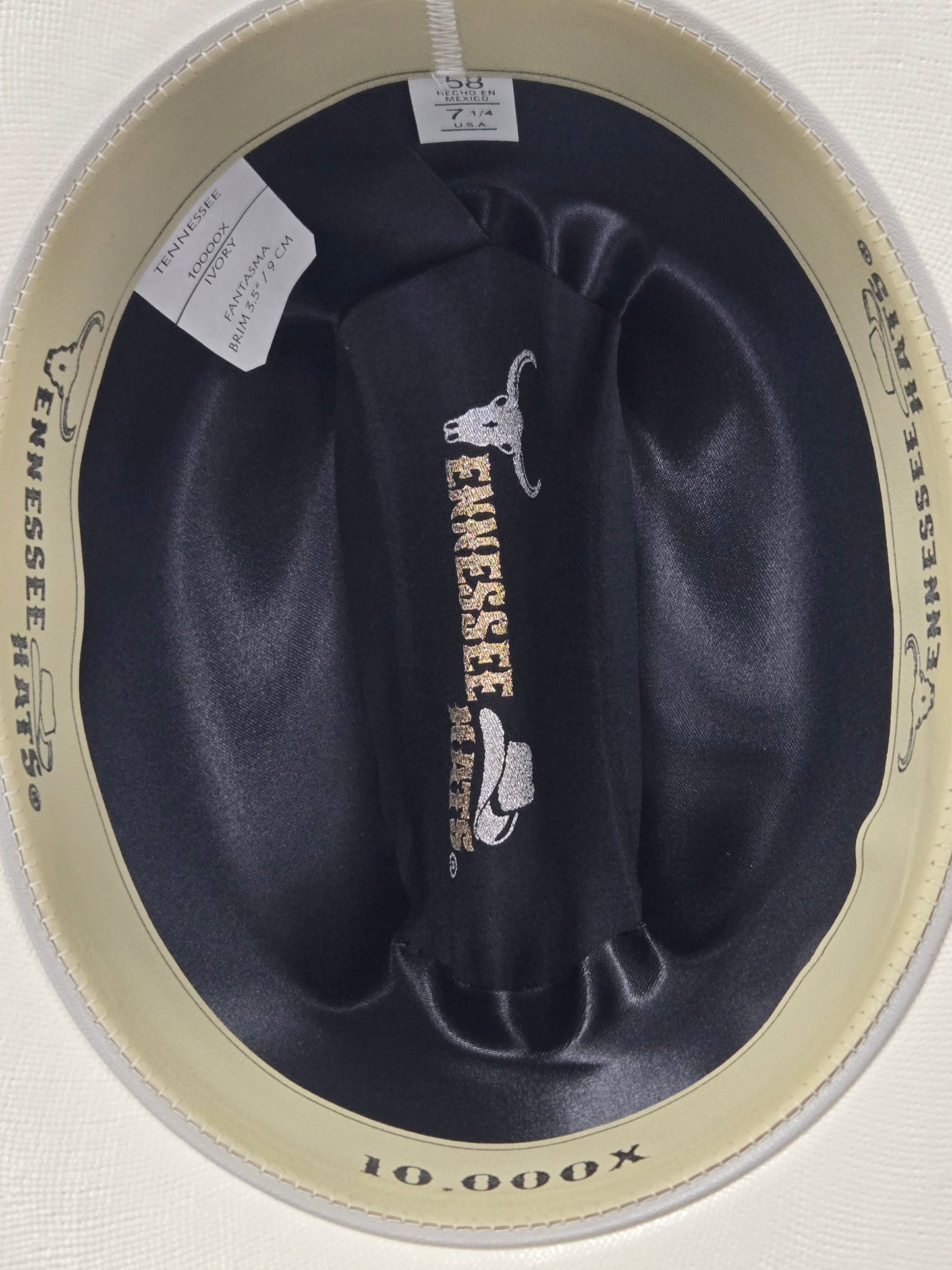 Tennessee Hats 10,000X Fantasma - Ivory