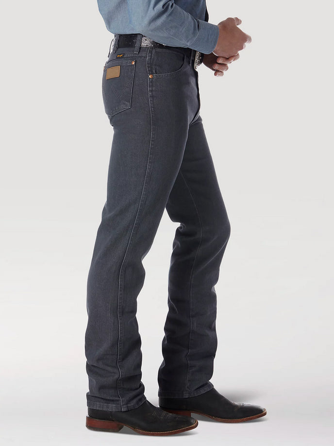 Wrangler Mens Cowboy Cut Slim Fit Jean (Charcoal Grey)