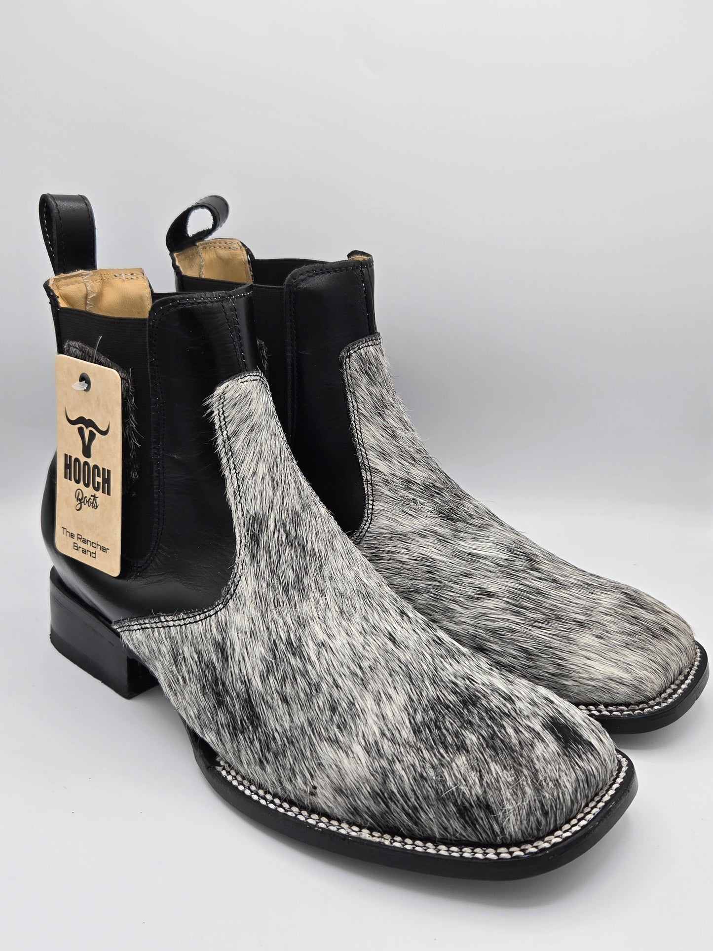Hooch Mens Cowhide Ankle Boots