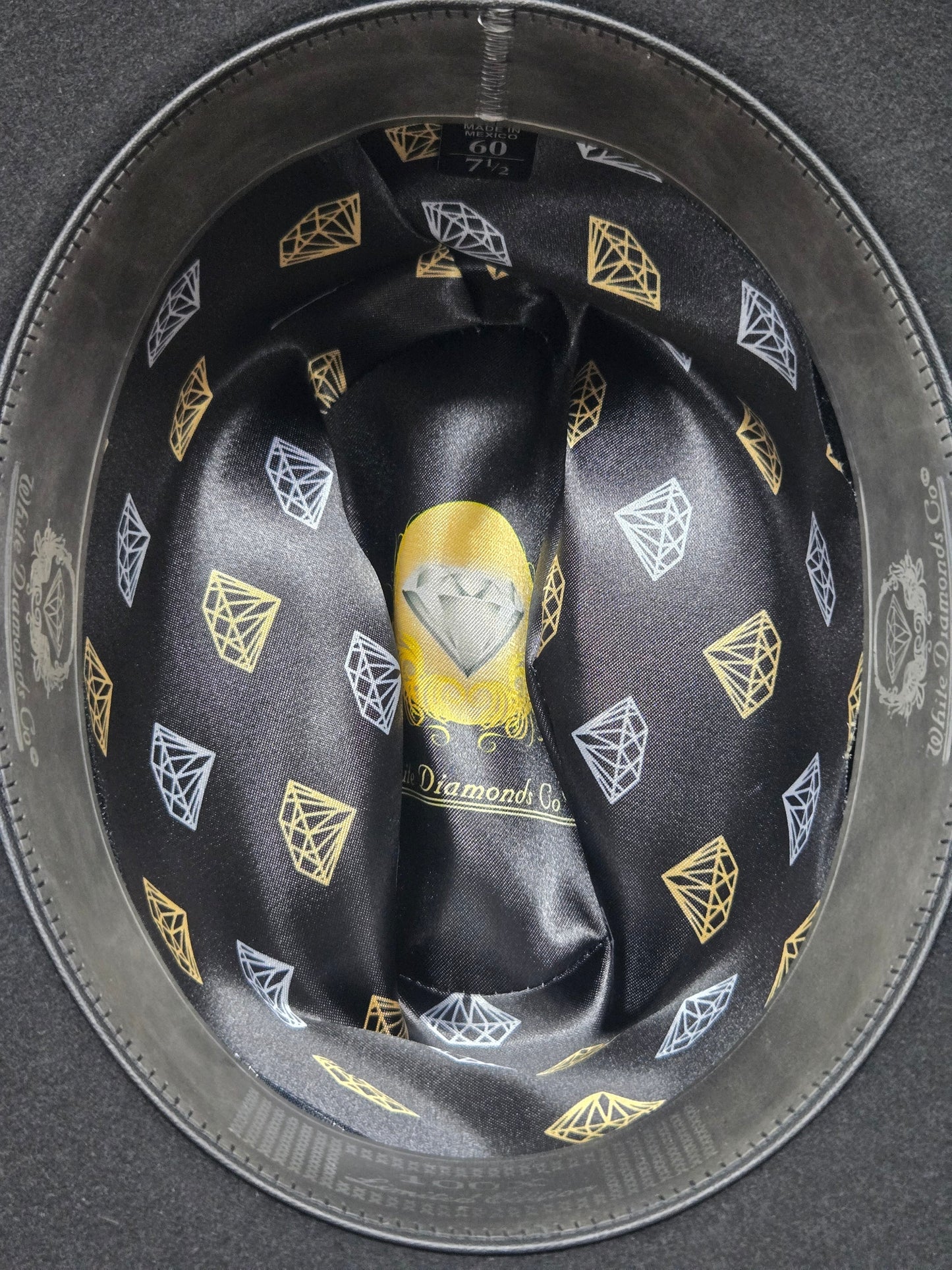 White Diamond 100x Sinaloa Wool Felt Hat - Black, Chocolate