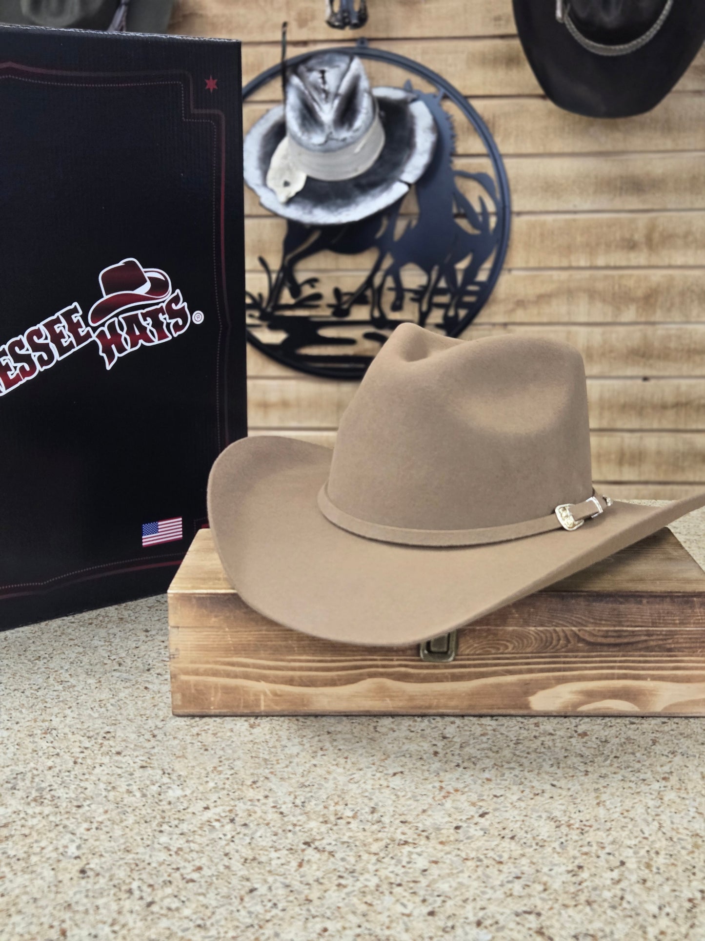 Tennessee Hats 6X Indiana Alta Wool Felt Hat- Fawn