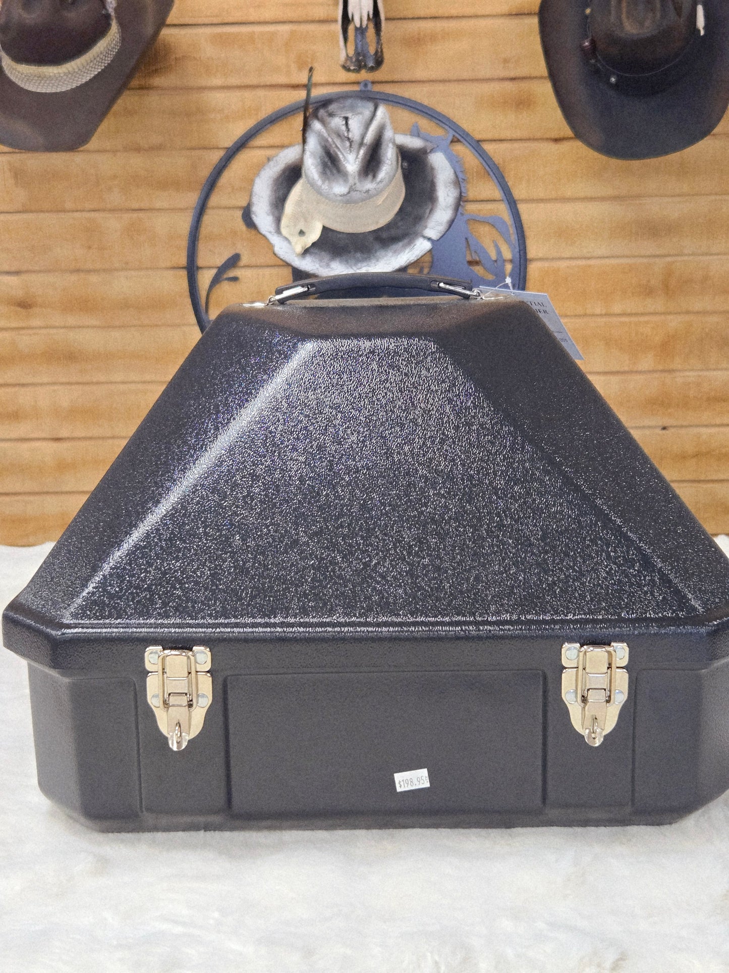 Presidential Carrier for hat, boots, and buckle