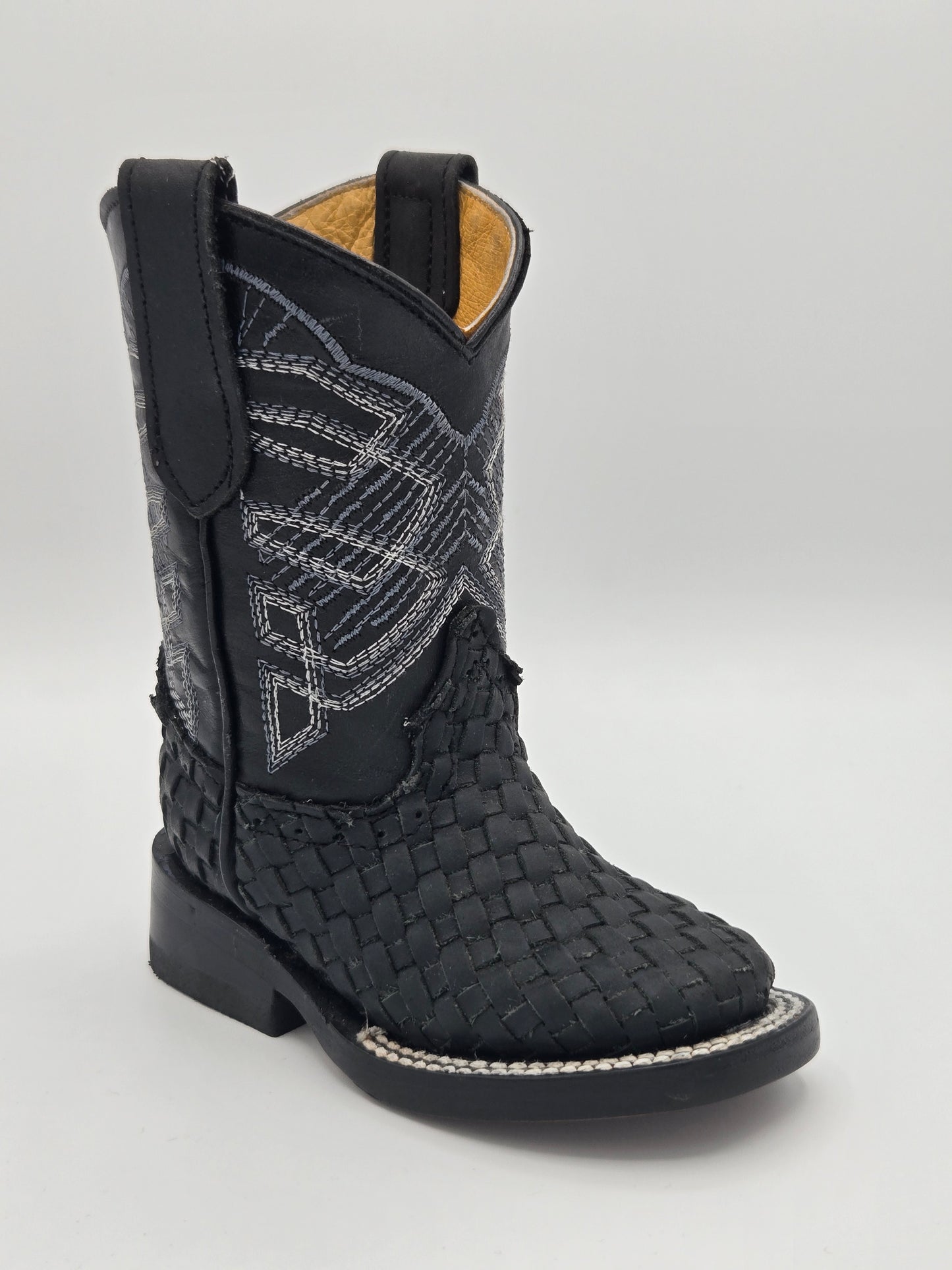 Hooch Kids Woven Boots - Black