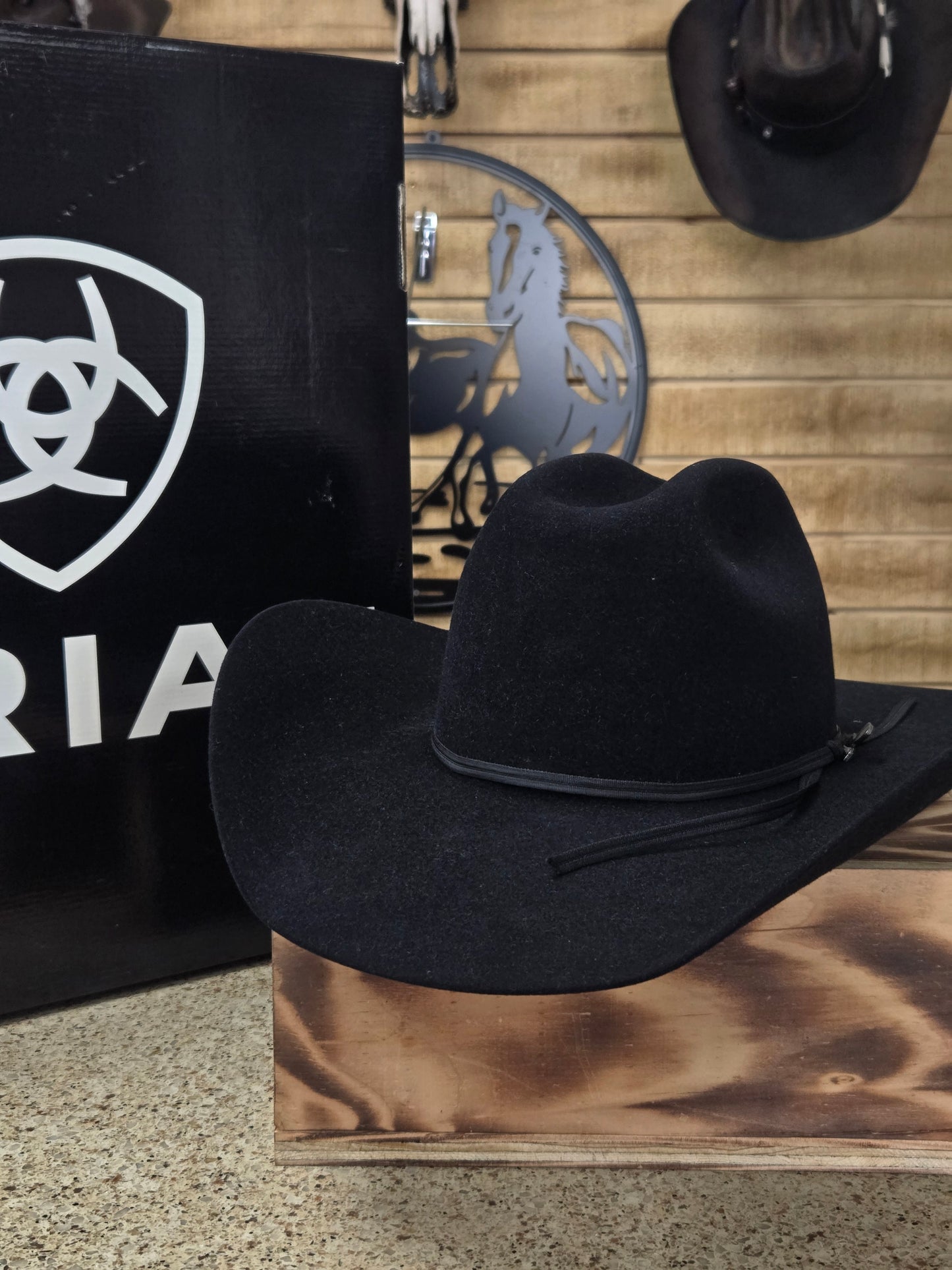 Ariat 6x Rabbit Felt Hat - Black