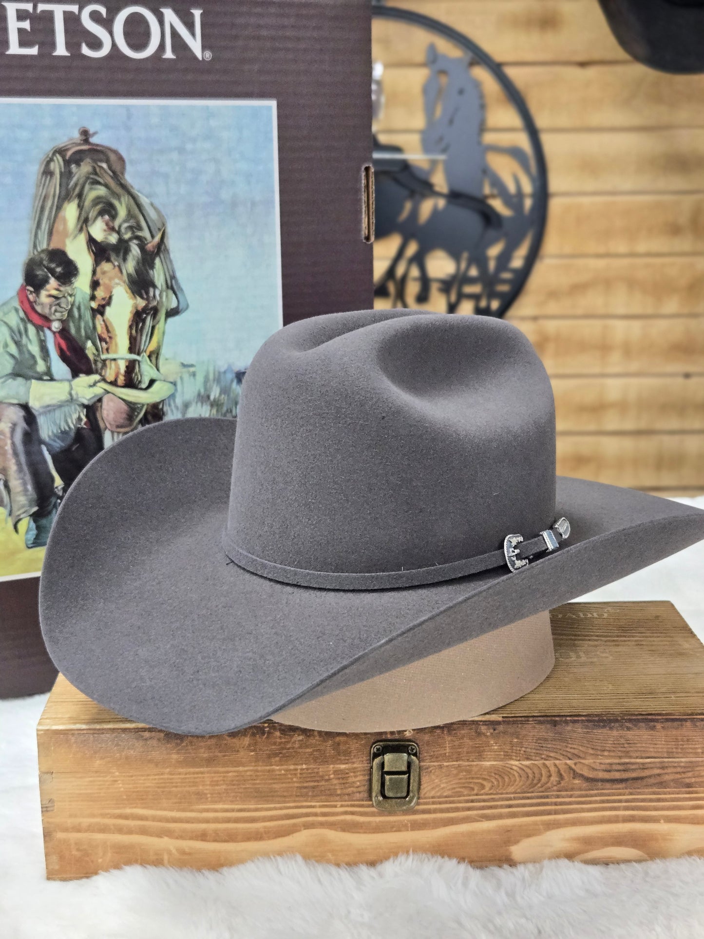 Stetson 6x Skyline Felt Hat - Granite Grey