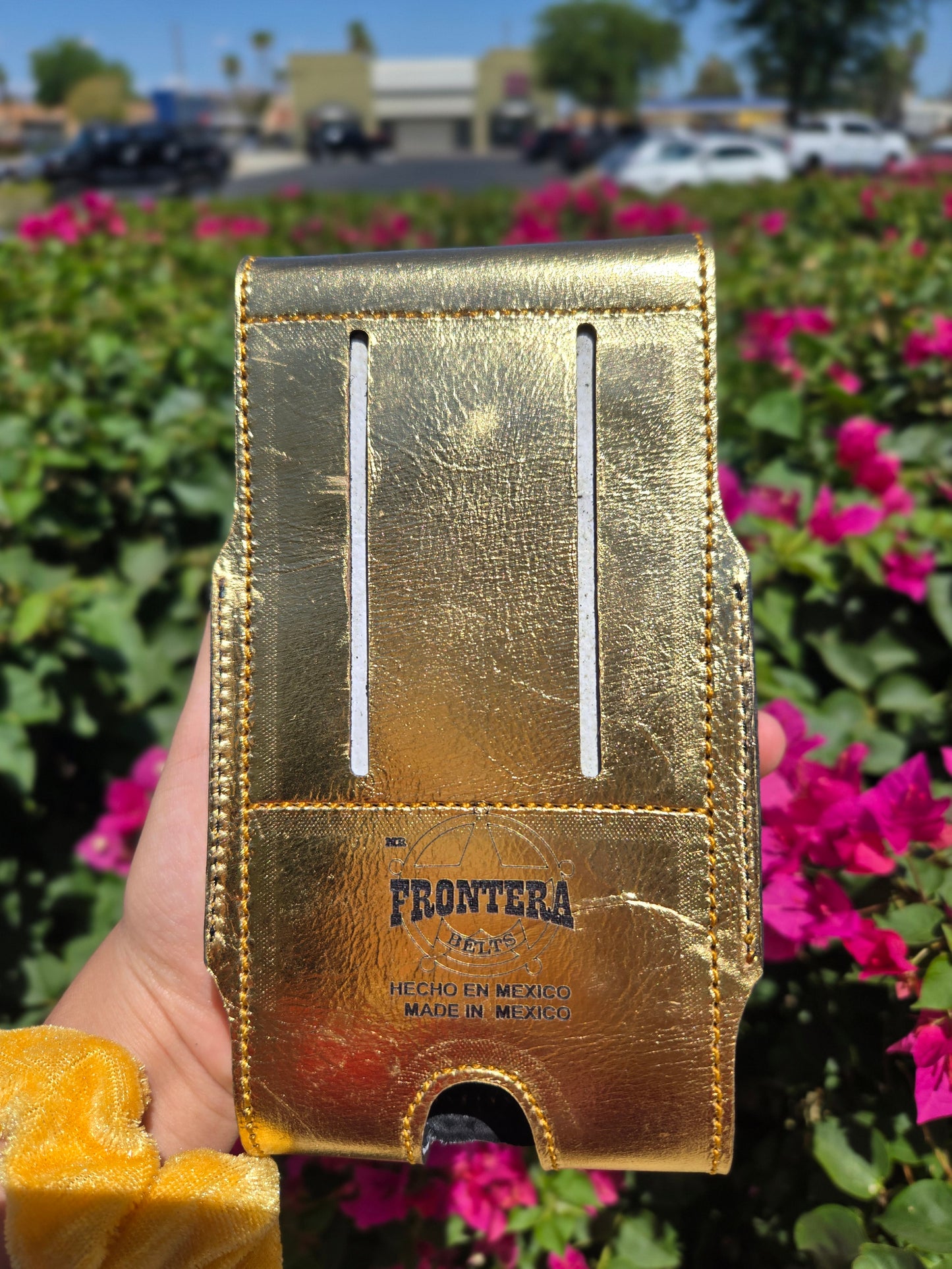 Frontera San Judas Laser Belt - Gold, Silver