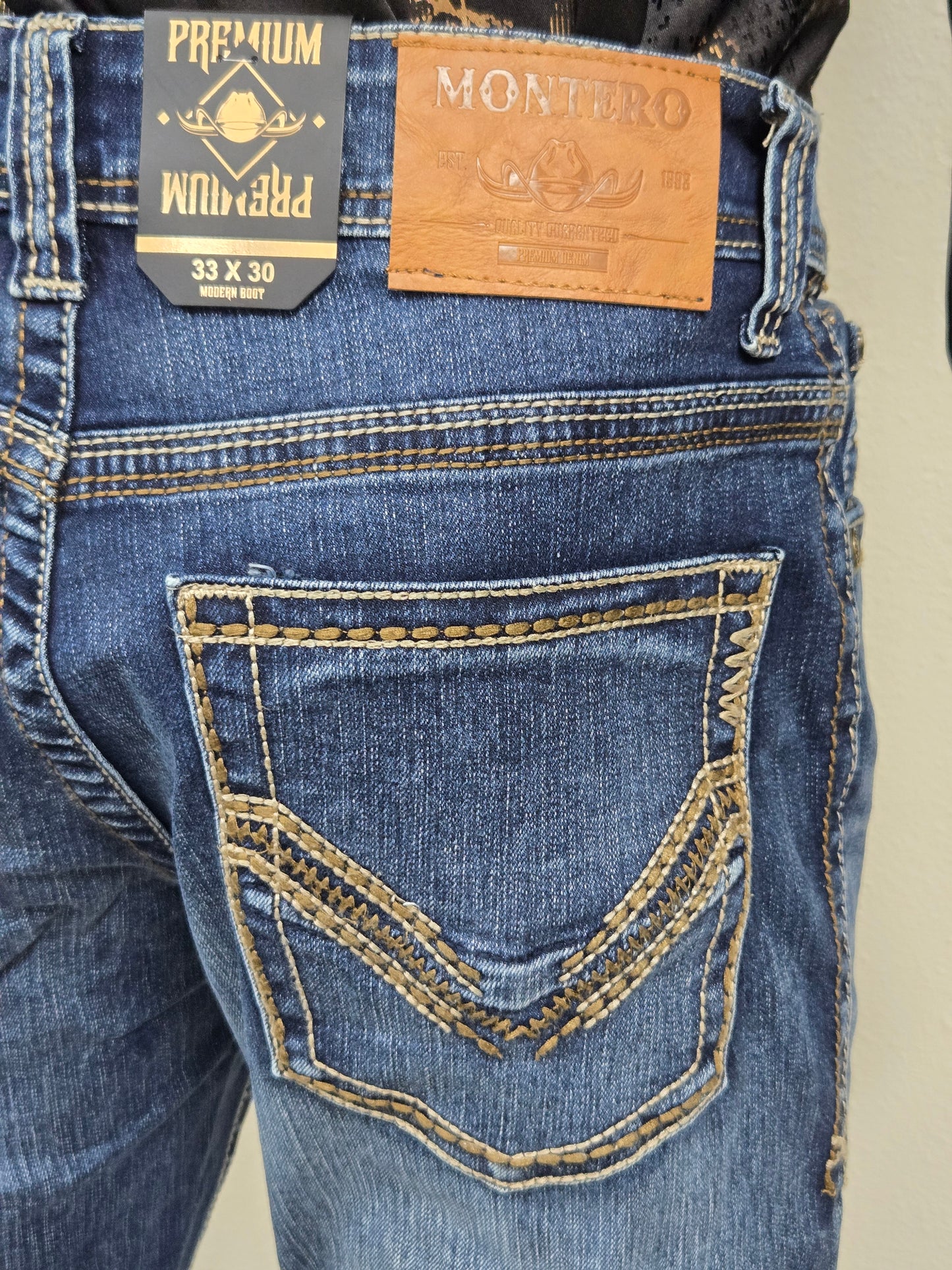 Montero Mens Bootcut Jean - Blue MT4664