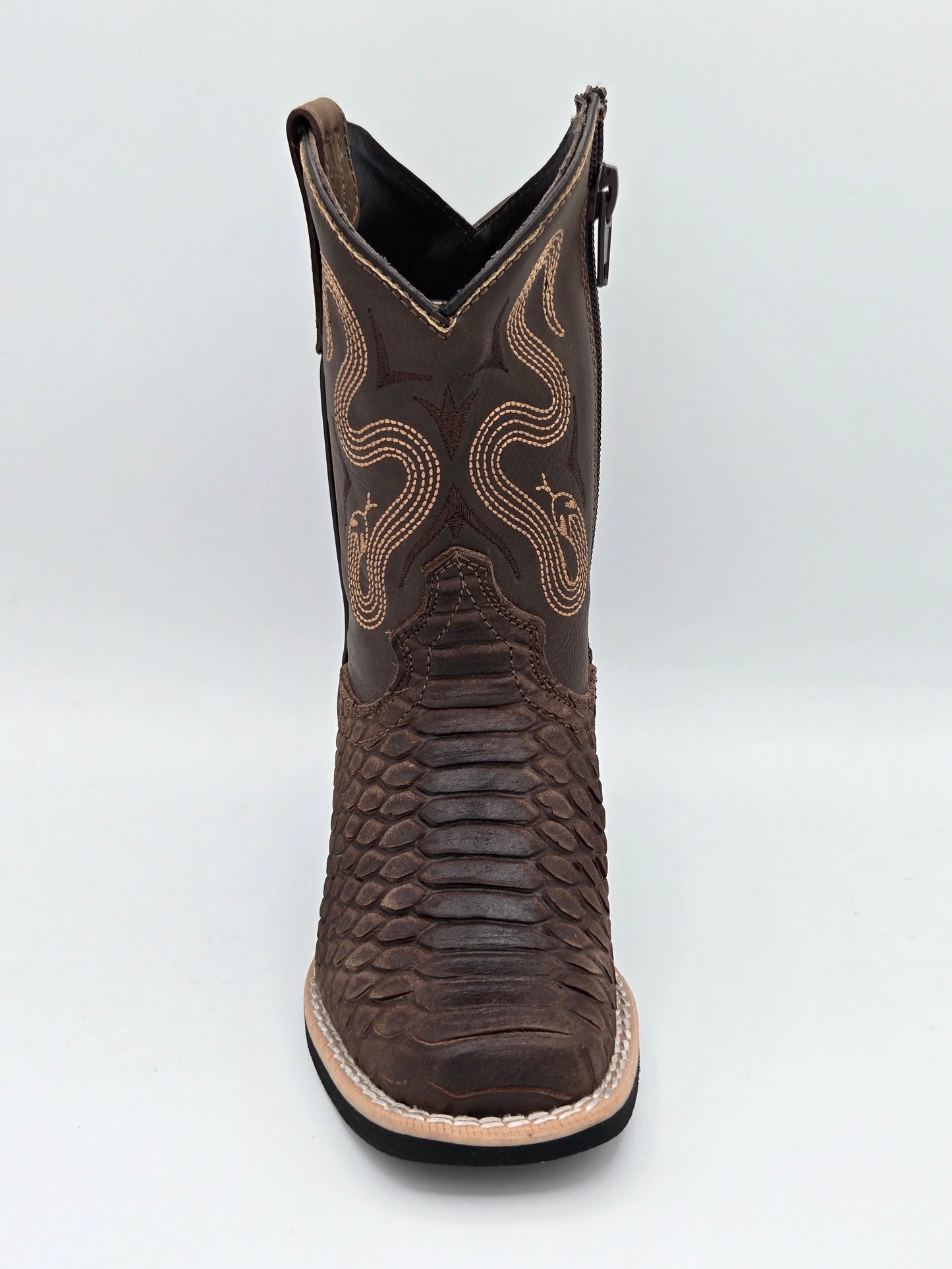 Joe Boots Kids Python Print Cowboy Boots