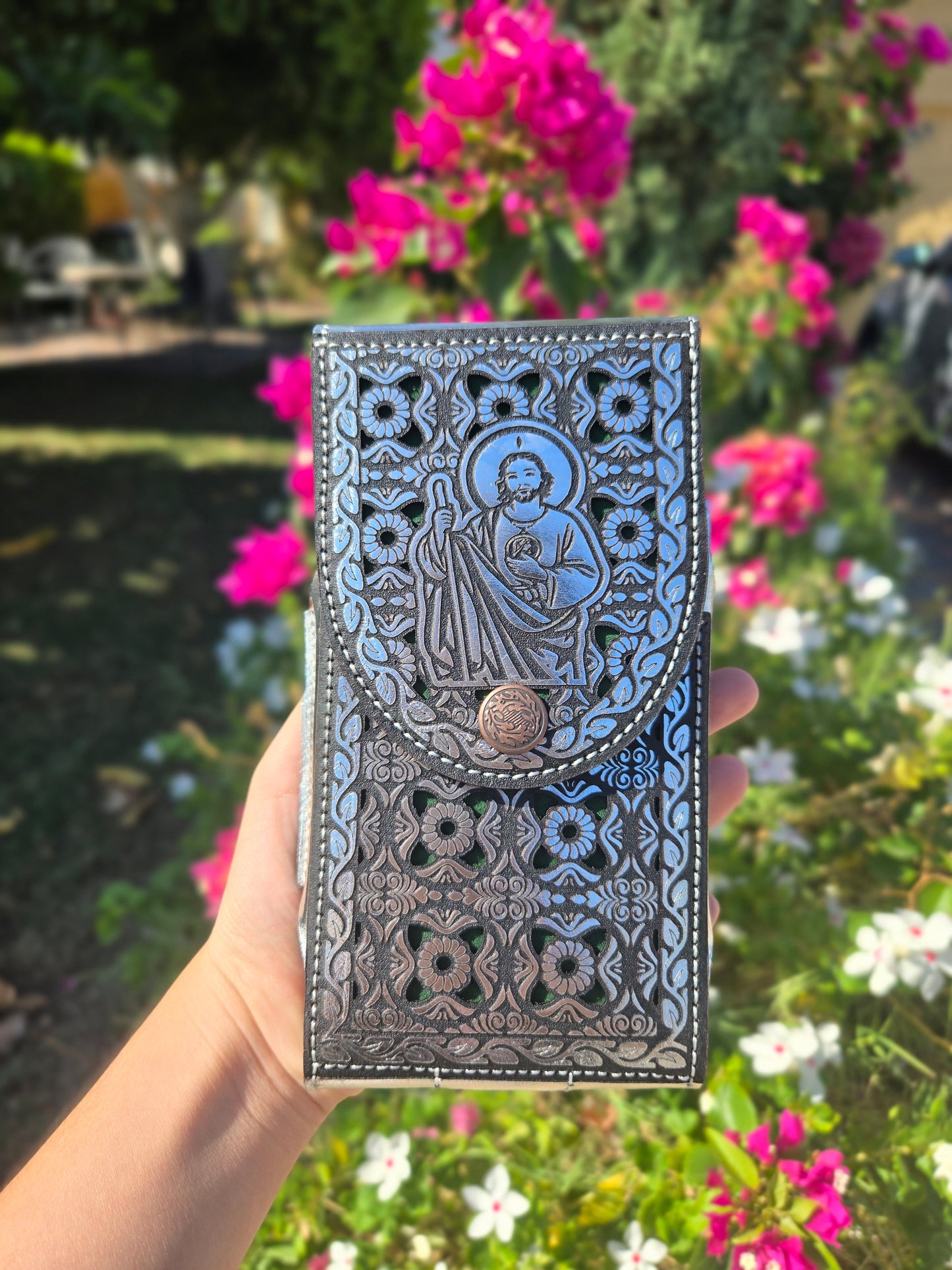 Frontera San Judas Laser Belt - Gold, Silver