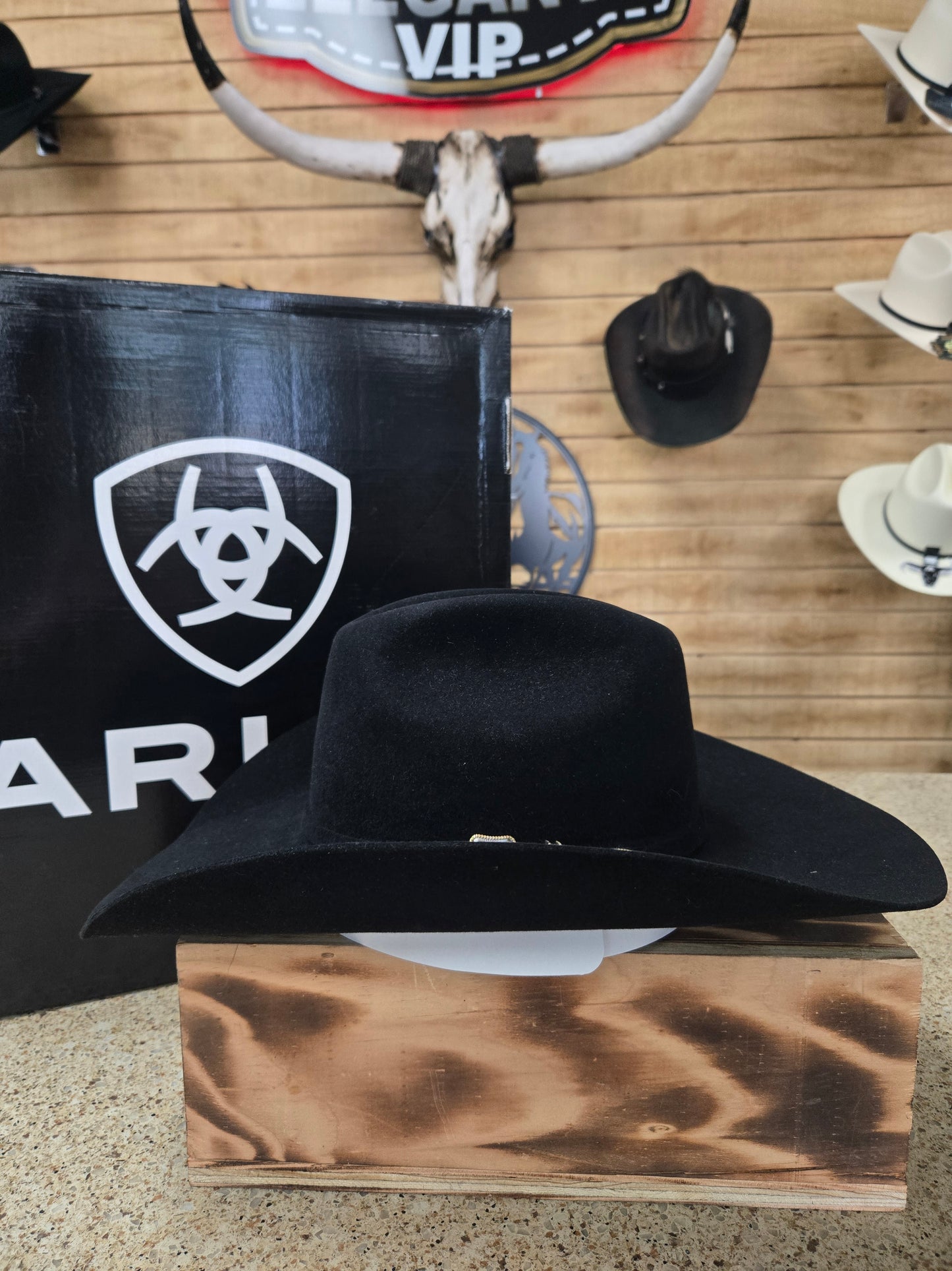 Ariat 10x Beaver & Rabbit Fur Blend Felt Hat