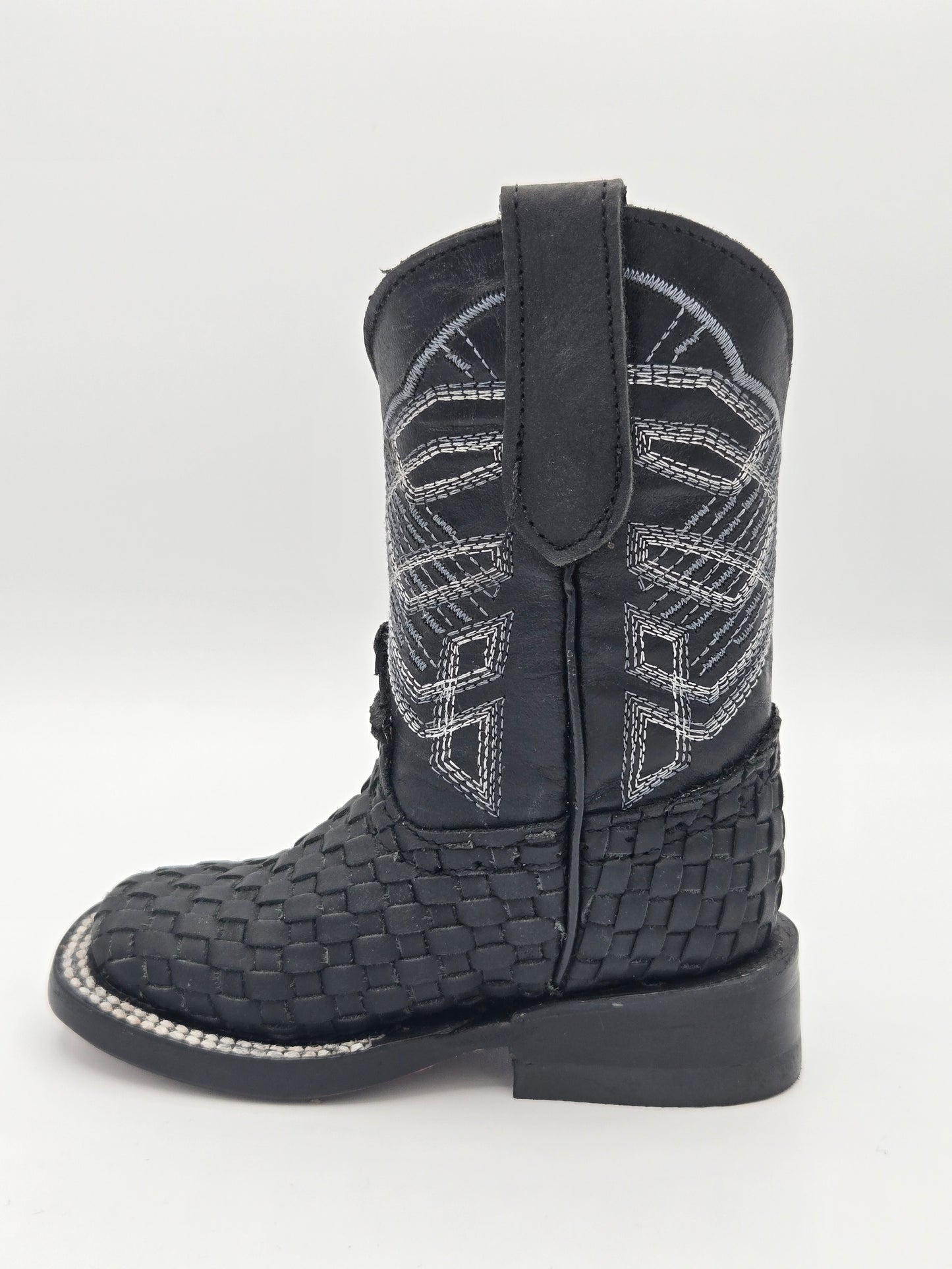 Hooch Kids Woven Boots - Black