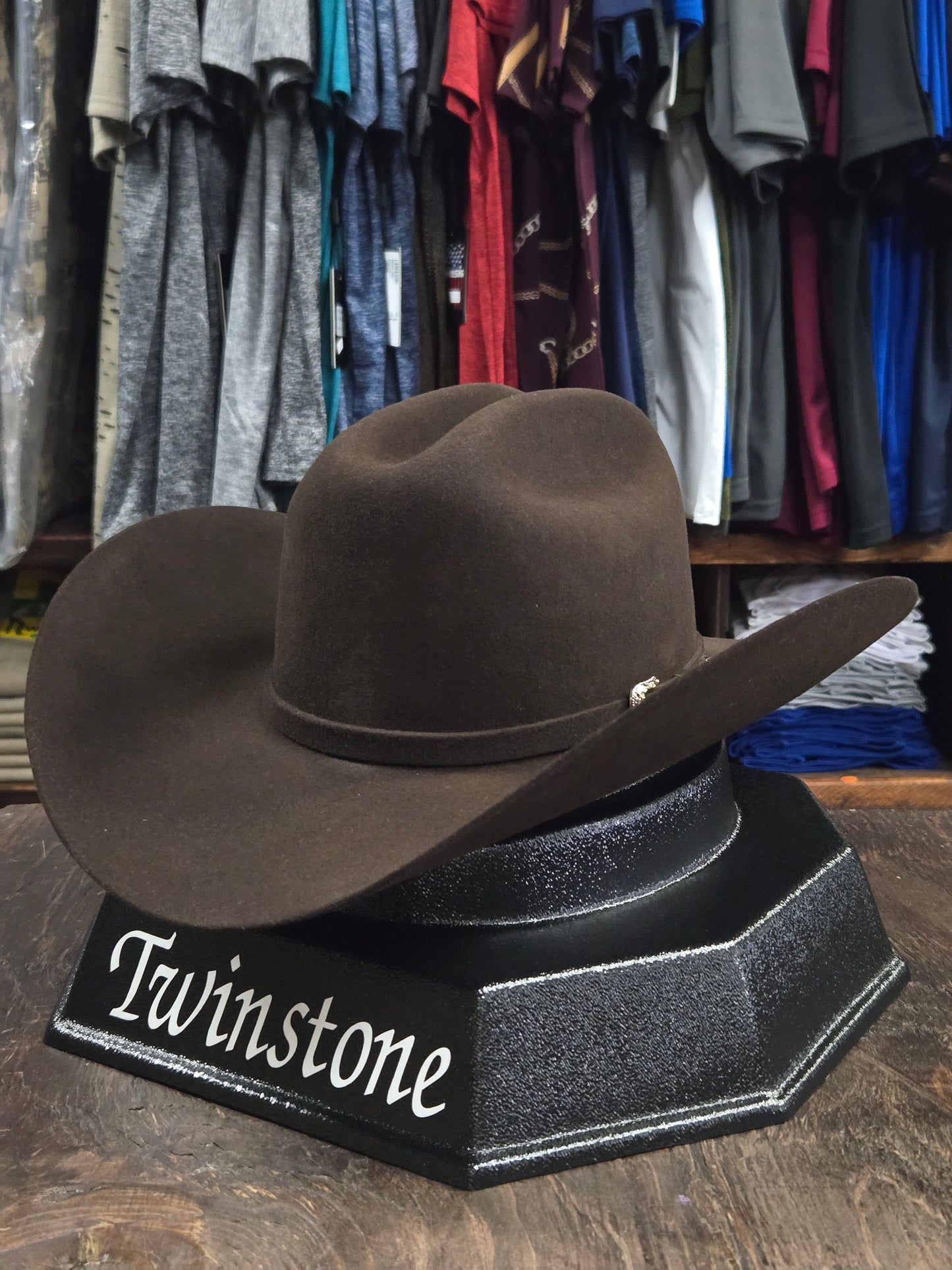 Twinstone 6x California Jr Felt Hat - Chocolate