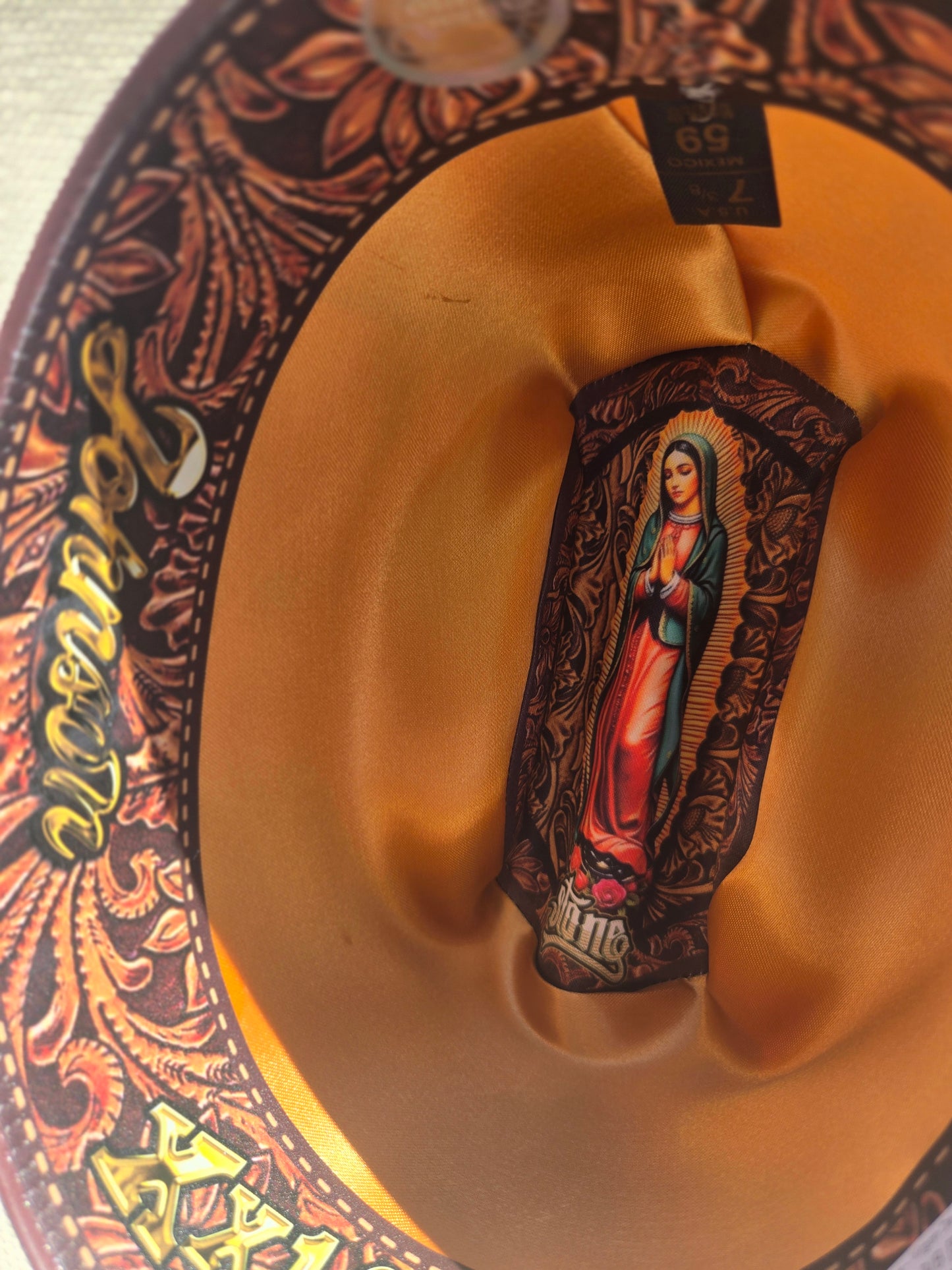 Stone 1000x Johnsons Telar Hat - Virgen De Guadalupe