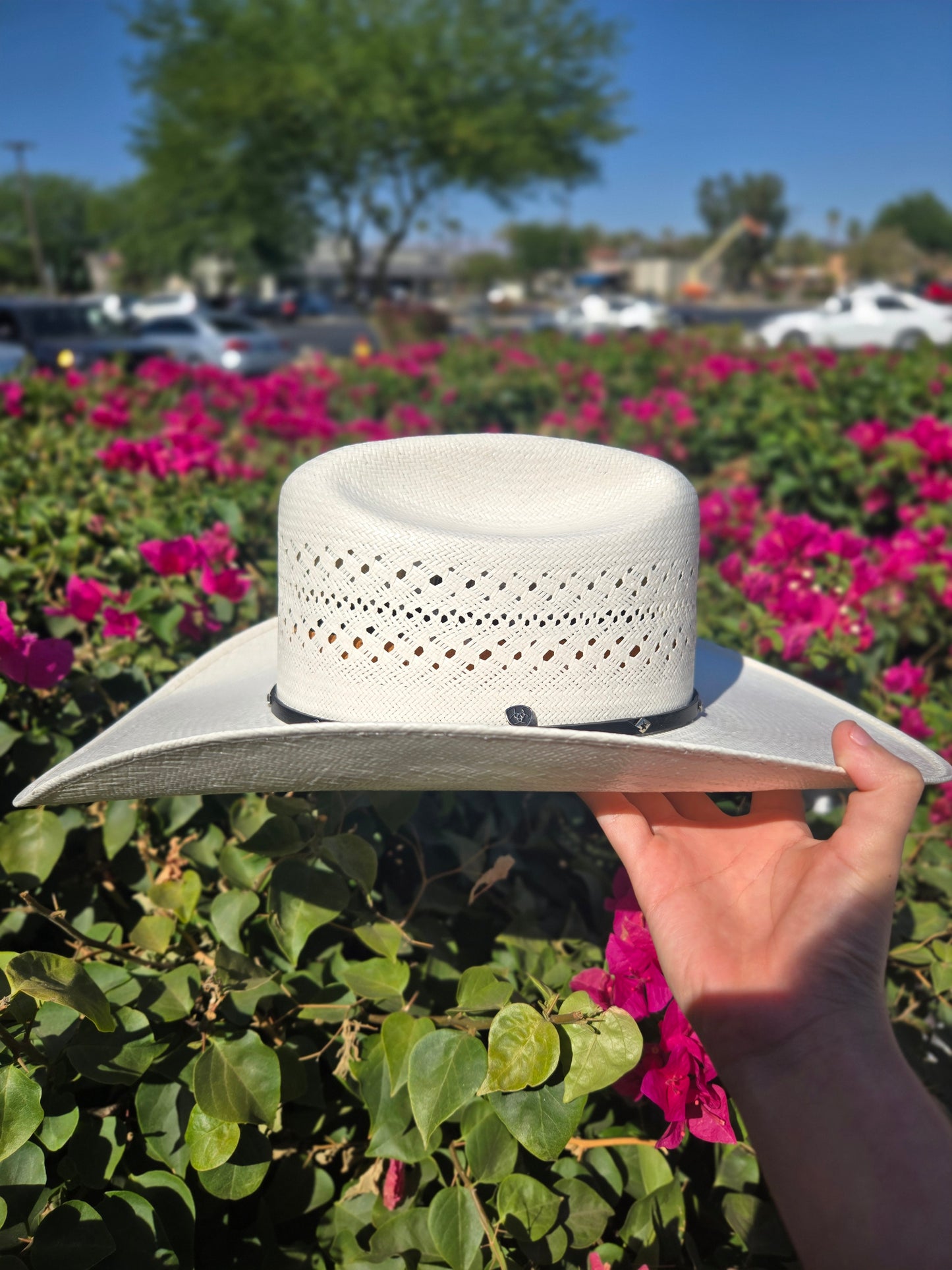 Ariat 20X Cattleman Crease Double S Straw Hat