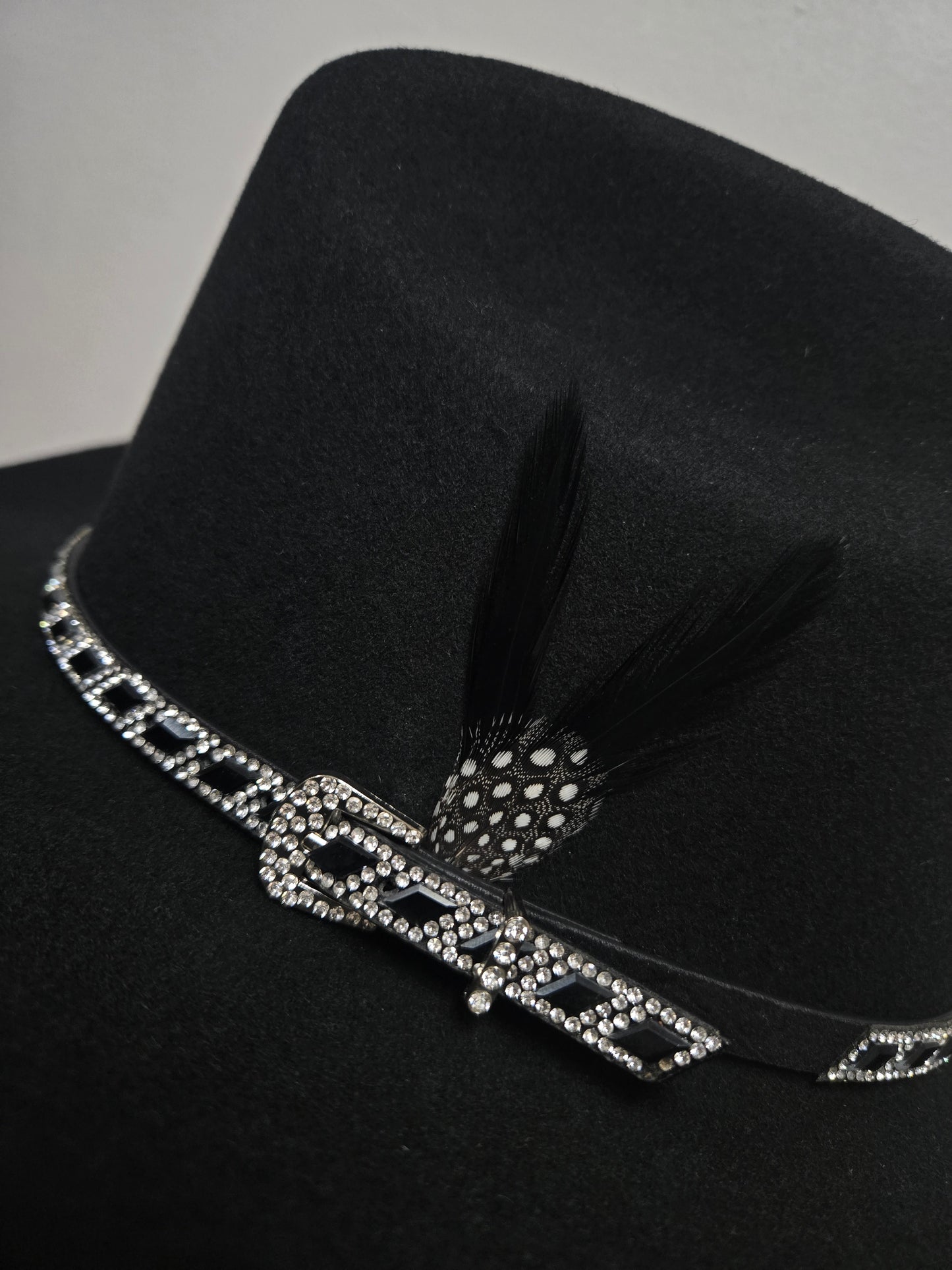 L'élégante Sinaloa Wool Felt Texana Hat - Black