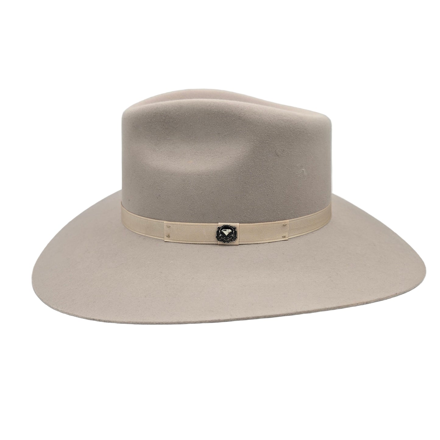 White Diamond Bunbury Wool Felt Hat