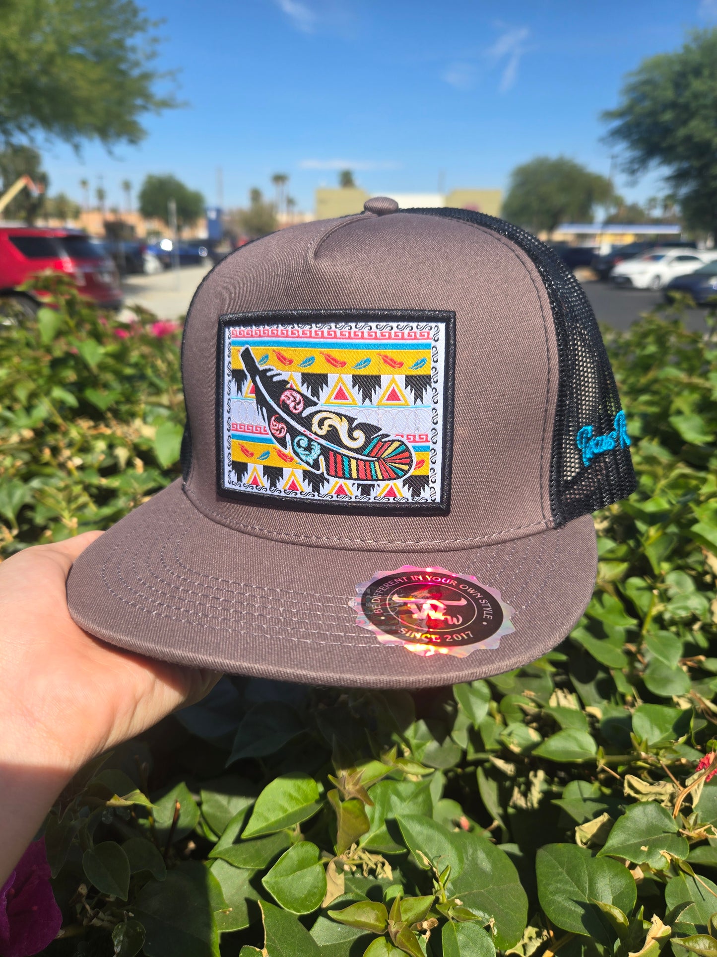 Texas Ranch Patch Trucker Flat Cap