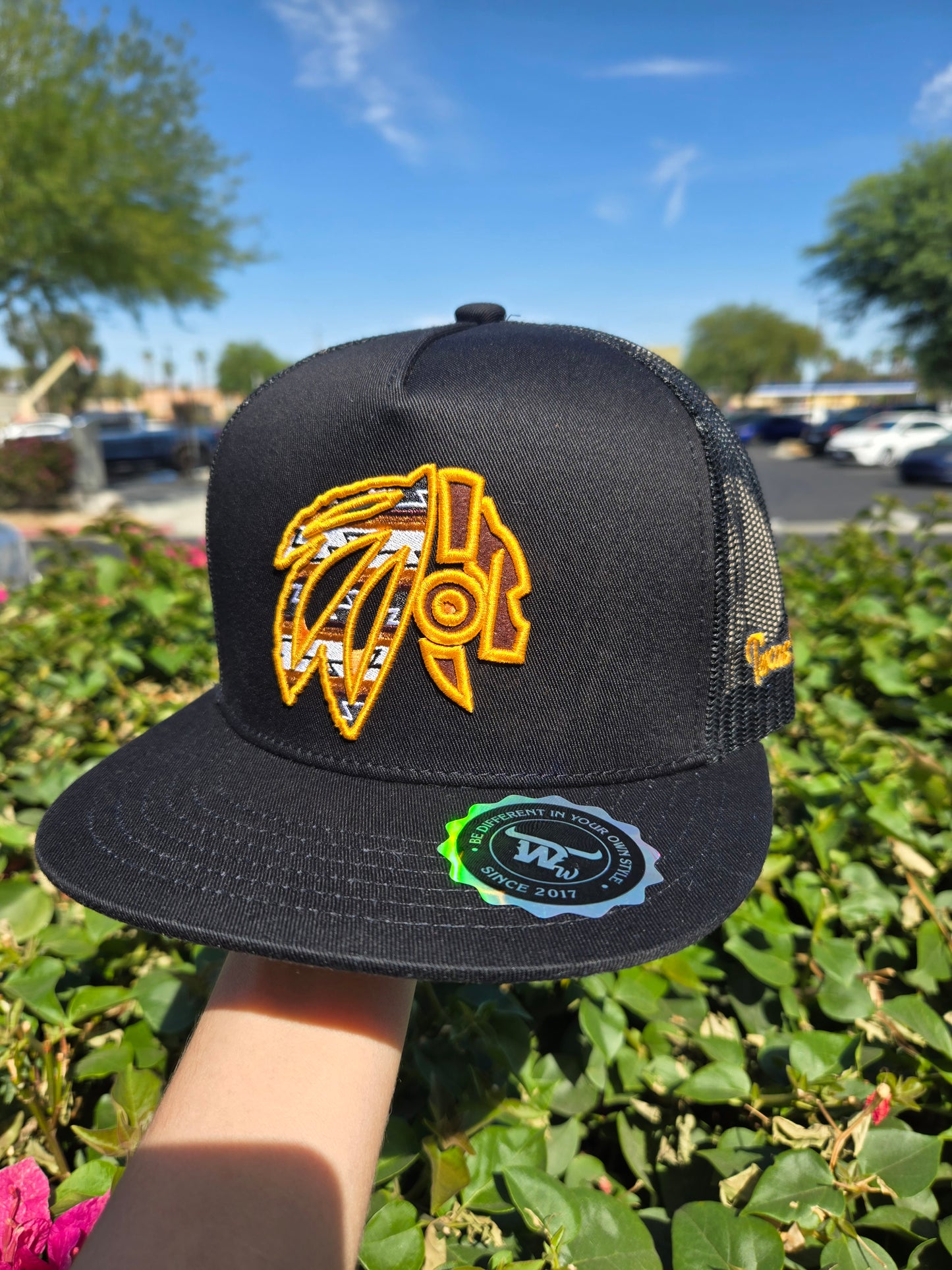 Texas Ranch Dream Catcher Flat Trucker Cap