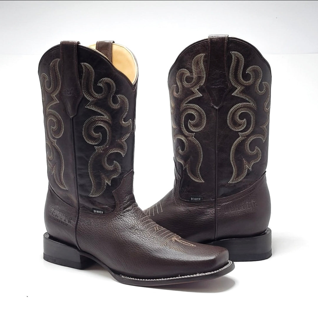 Denver Mens Alfa Western Boot - Brown
