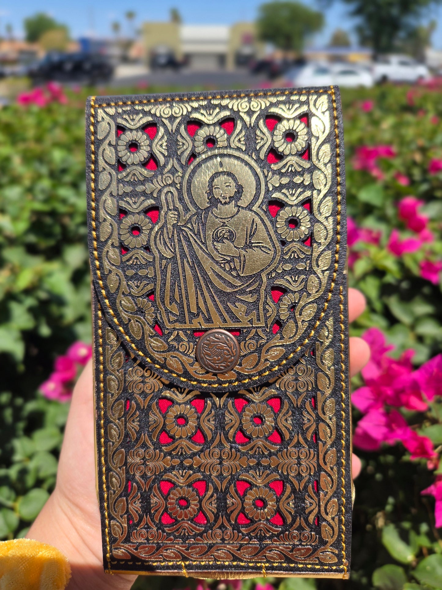 Frontera San Judas Laser Belt - Gold, Silver
