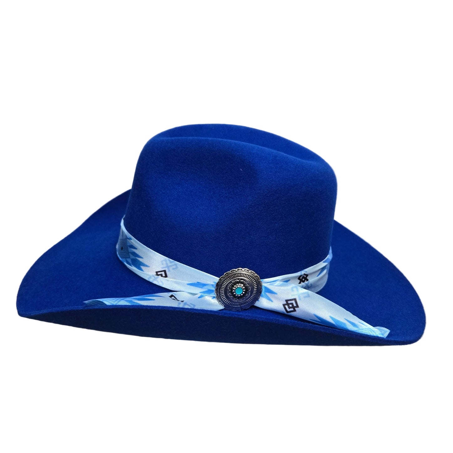 Stone 100X Denver Wool Felt Texana Hat - Blue