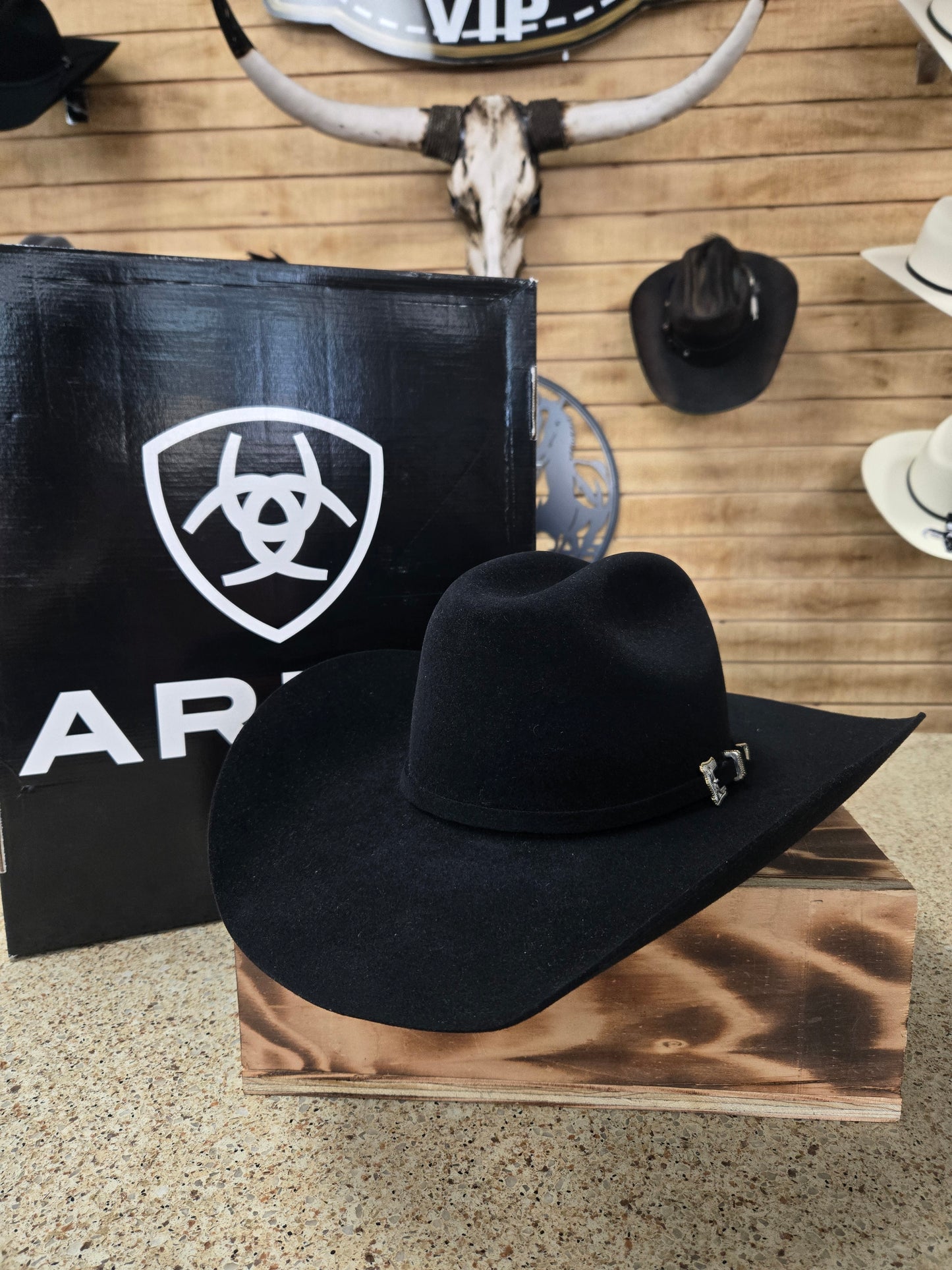 Ariat 10x Beaver & Rabbit Fur Blend Felt Hat