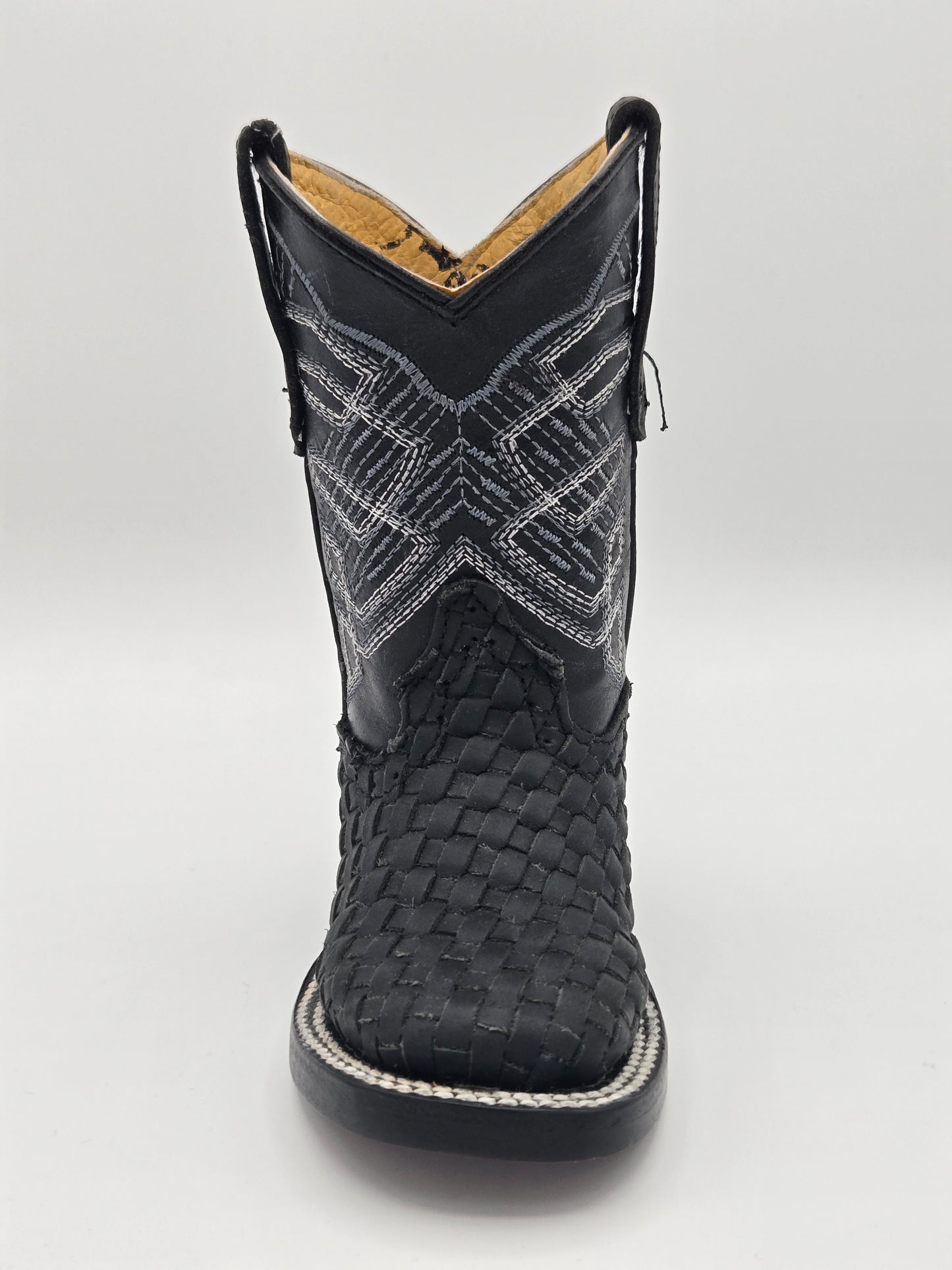 Hooch Kids Woven Boots - Black